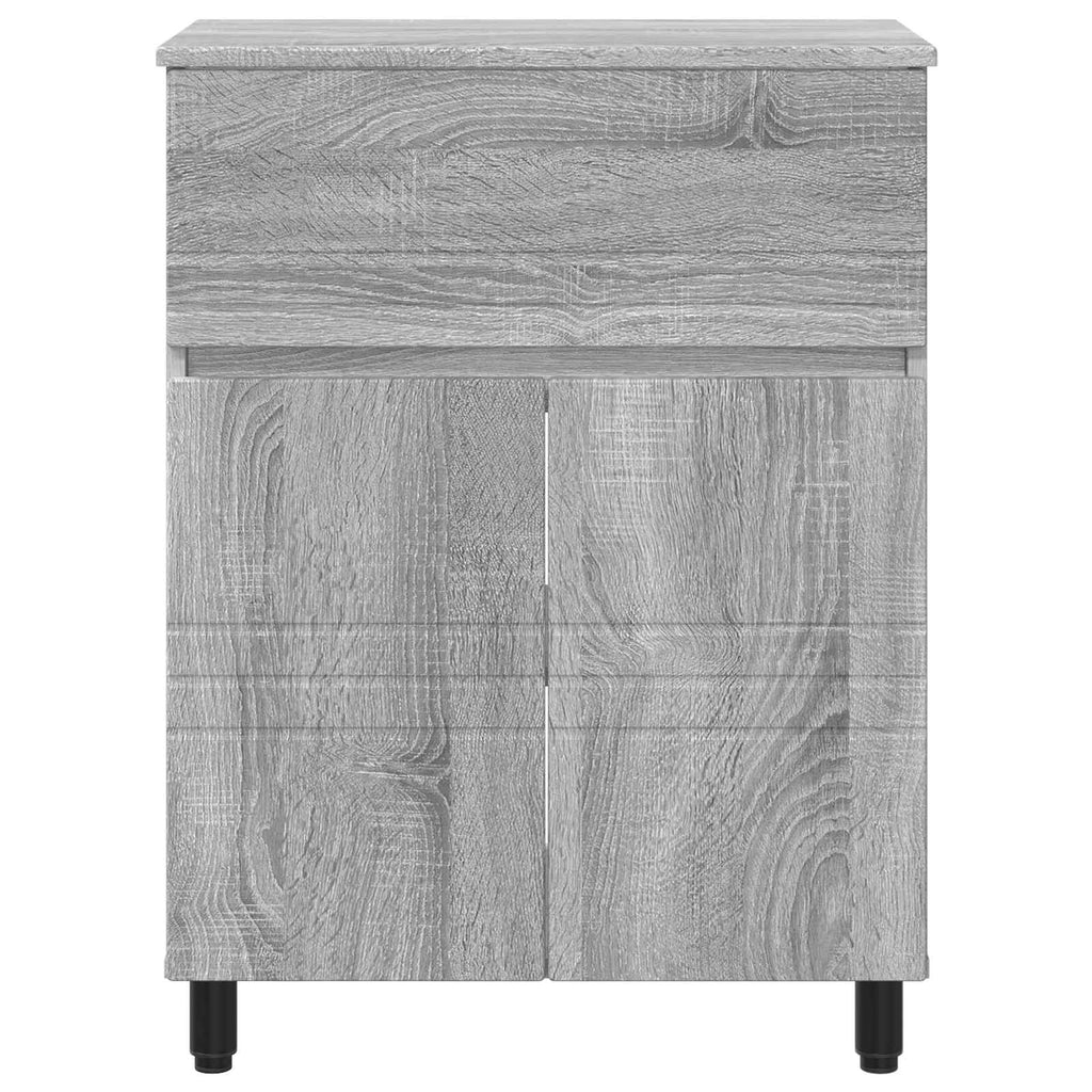 vidaXL Jednostka toaletowa Szary Sonoma 60 x 35 x 80 cm