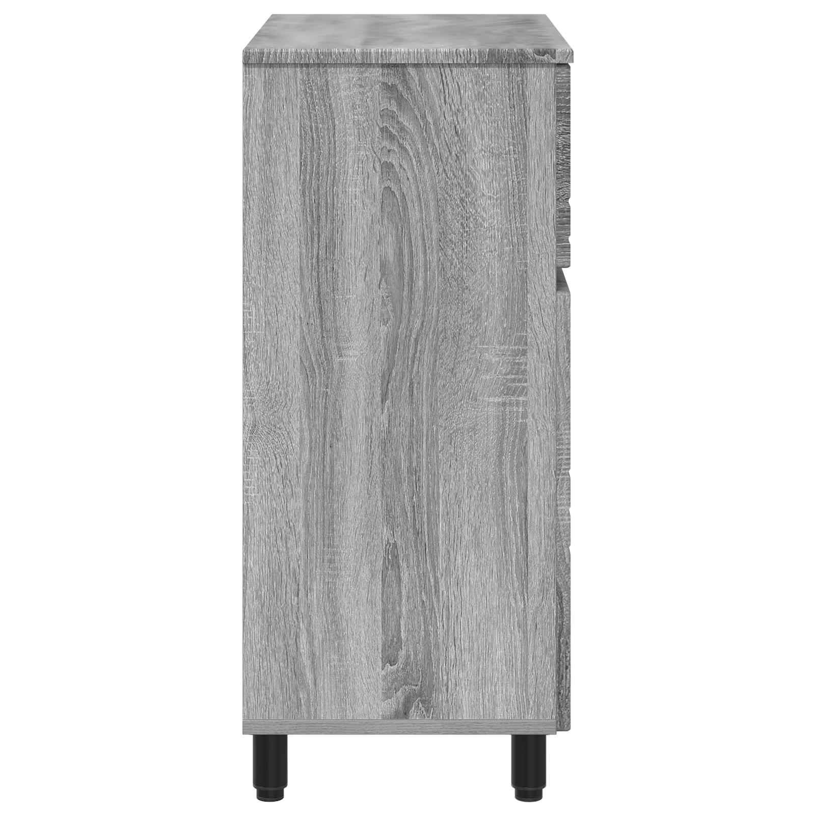 vidaXL Jednostka toaletowa Szary Sonoma 60 x 35 x 80 cm