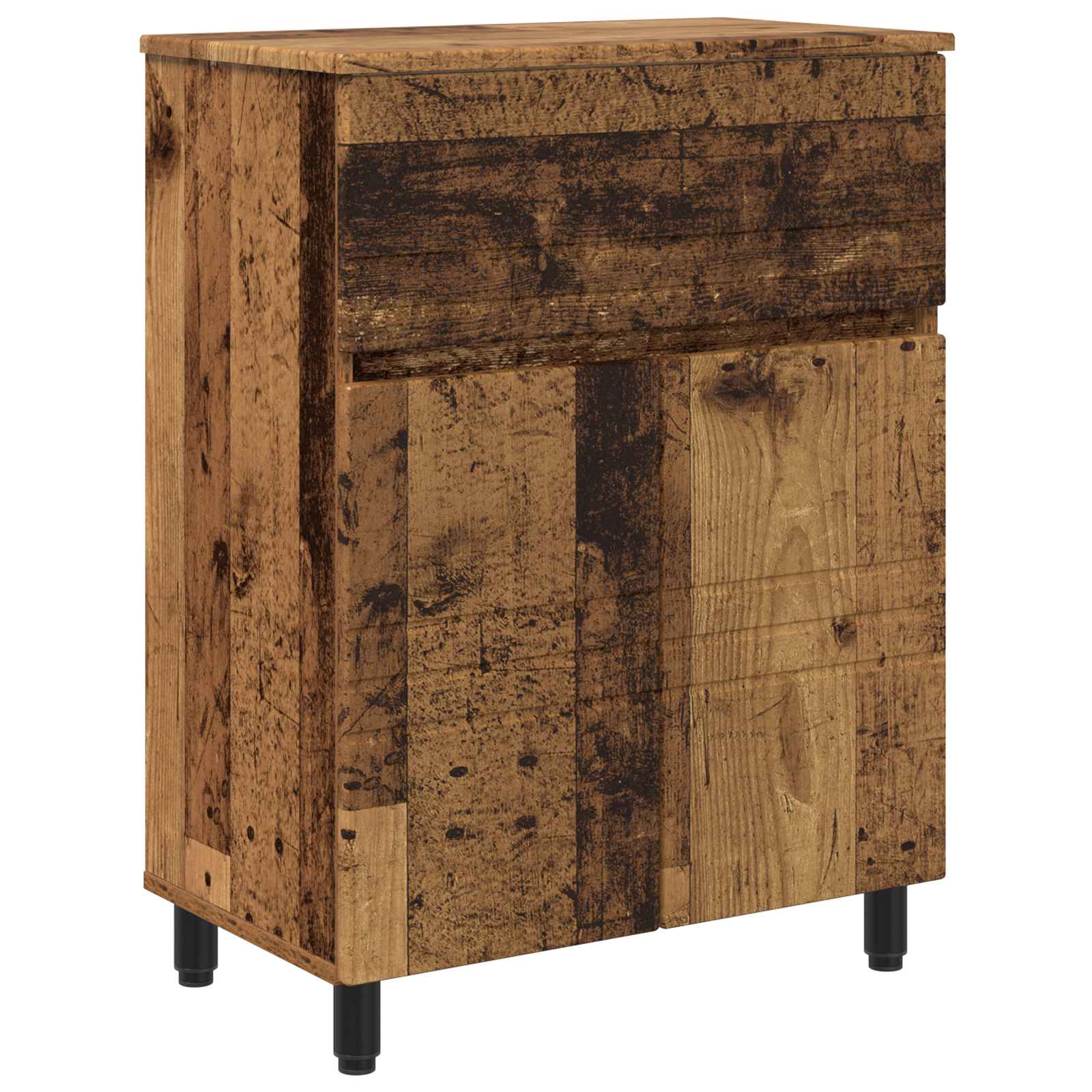 vidaXL Jednostka toaletowa Stare drewno 60 x 35 x 80 cm