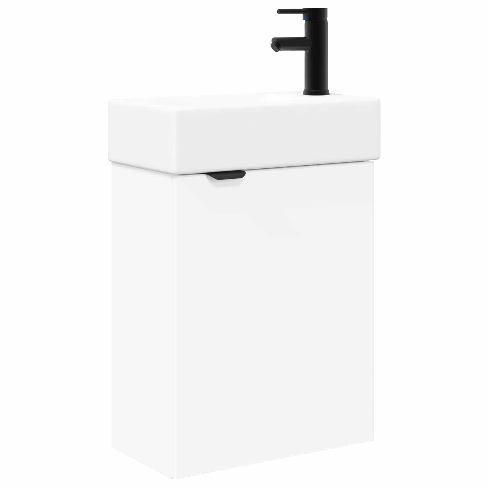 vidaXL Jednostka toaletowa z kranem Biały 45,5 x 22,5 x 84 cm