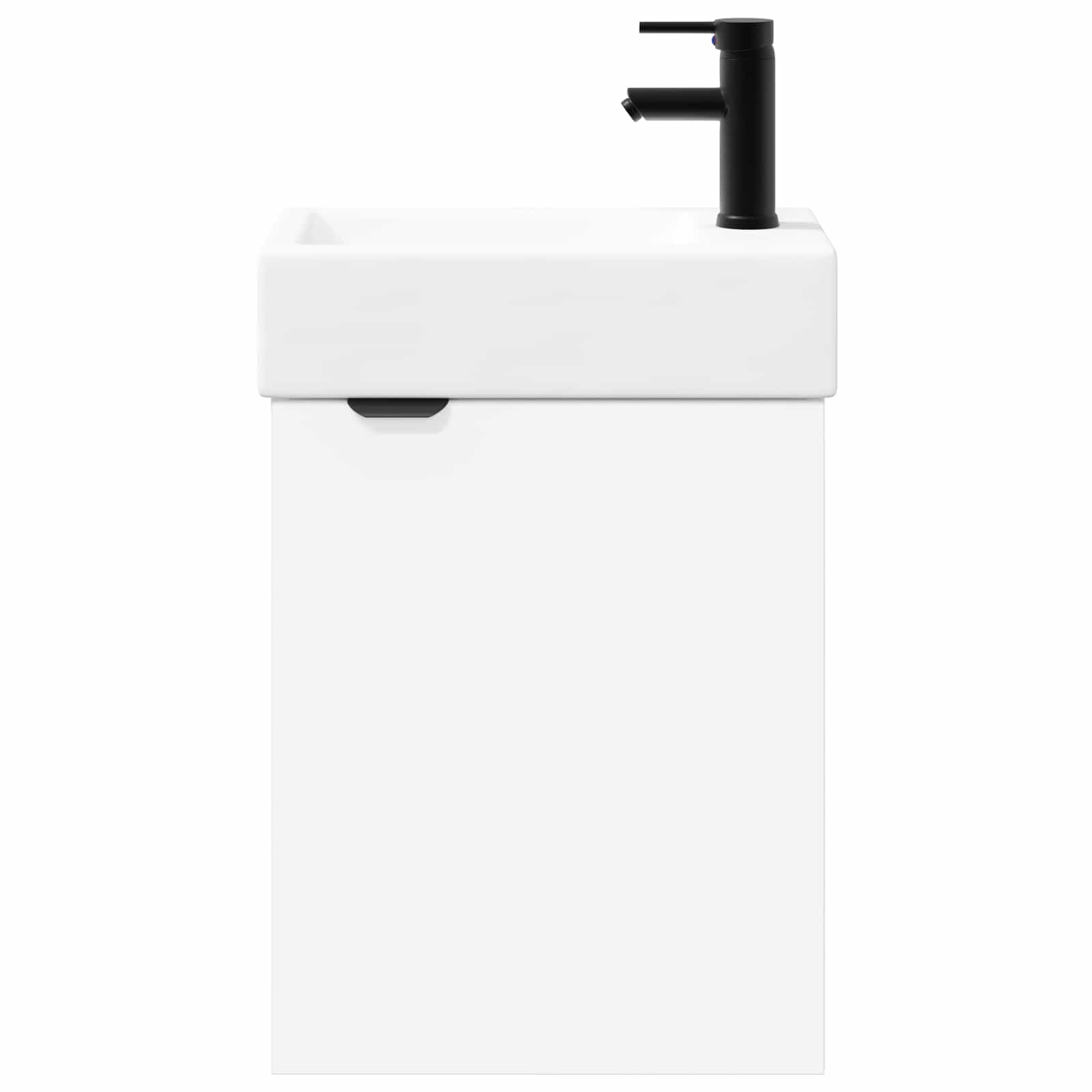 vidaXL Jednostka toaletowa z kranem Biały 45,5 x 22,5 x 84 cm