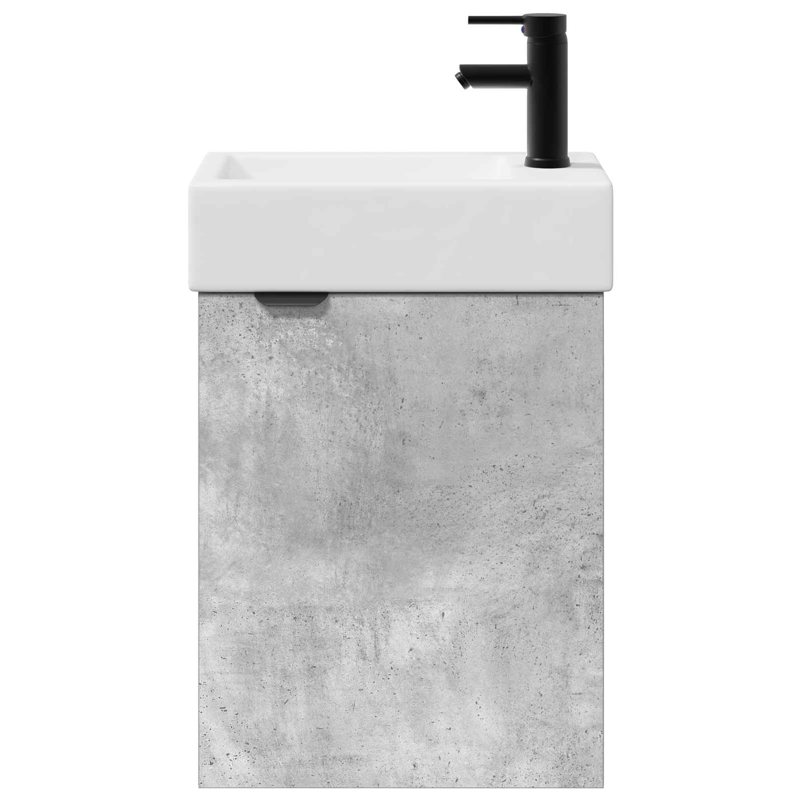 vidaXL Jednostka toaletowa z kranem Betonowy szary 45,5 x 22,5 x 84 cm