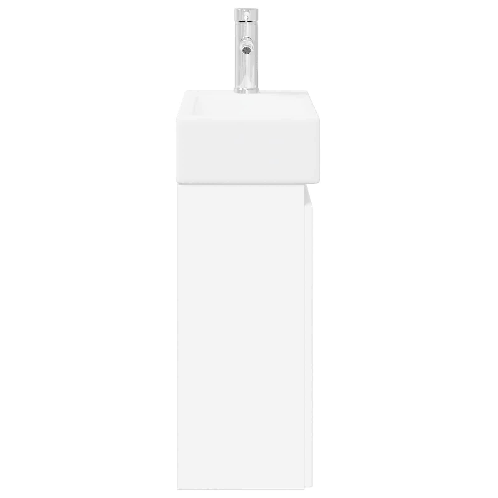 vidaXL Jednostka toaletowa z kranem Biały 45,5 x 22,5 x 84 cm