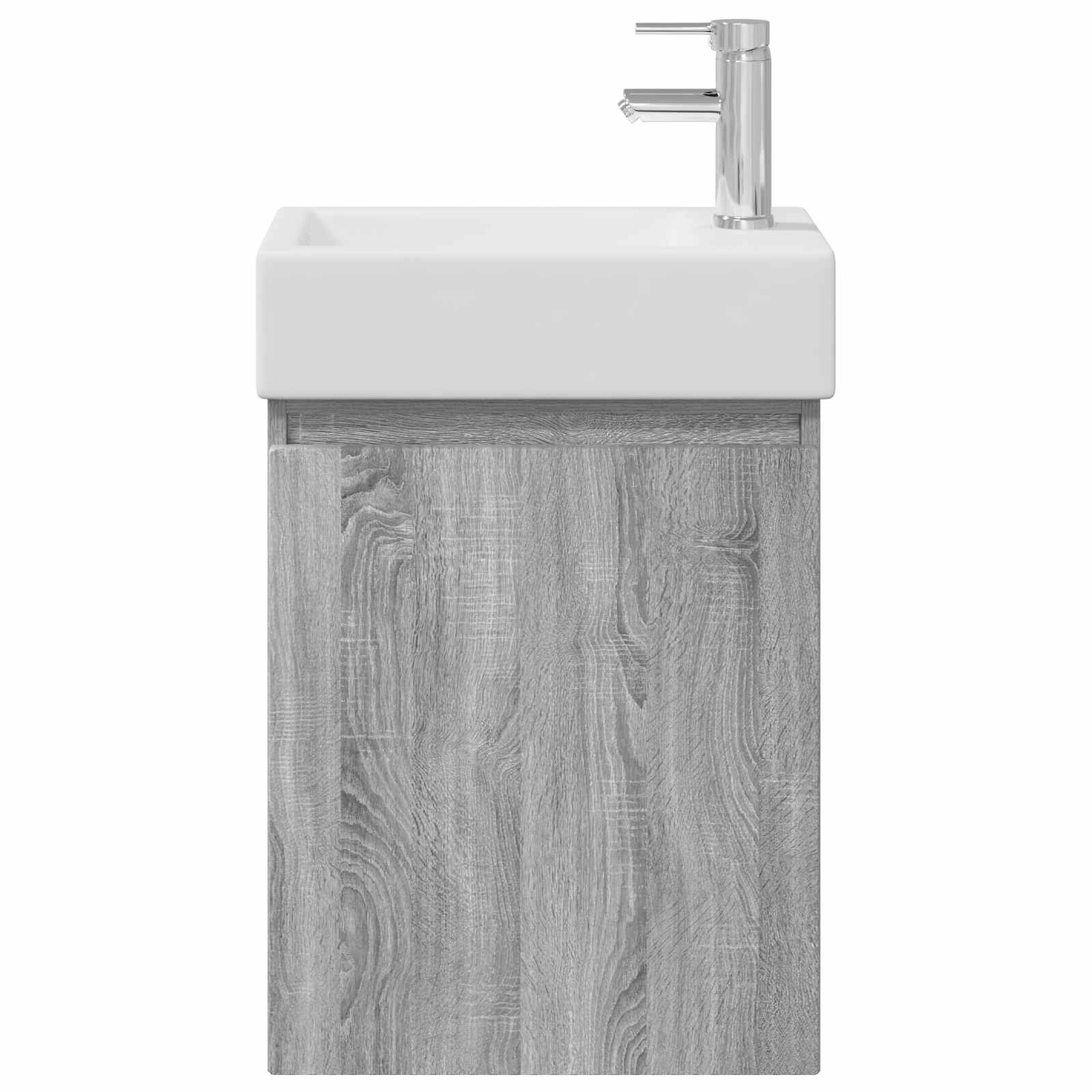 vidaXL Jednostka toaletowa z kranem Szary Sonoma 45,5 x 22,5 x 84 cm
