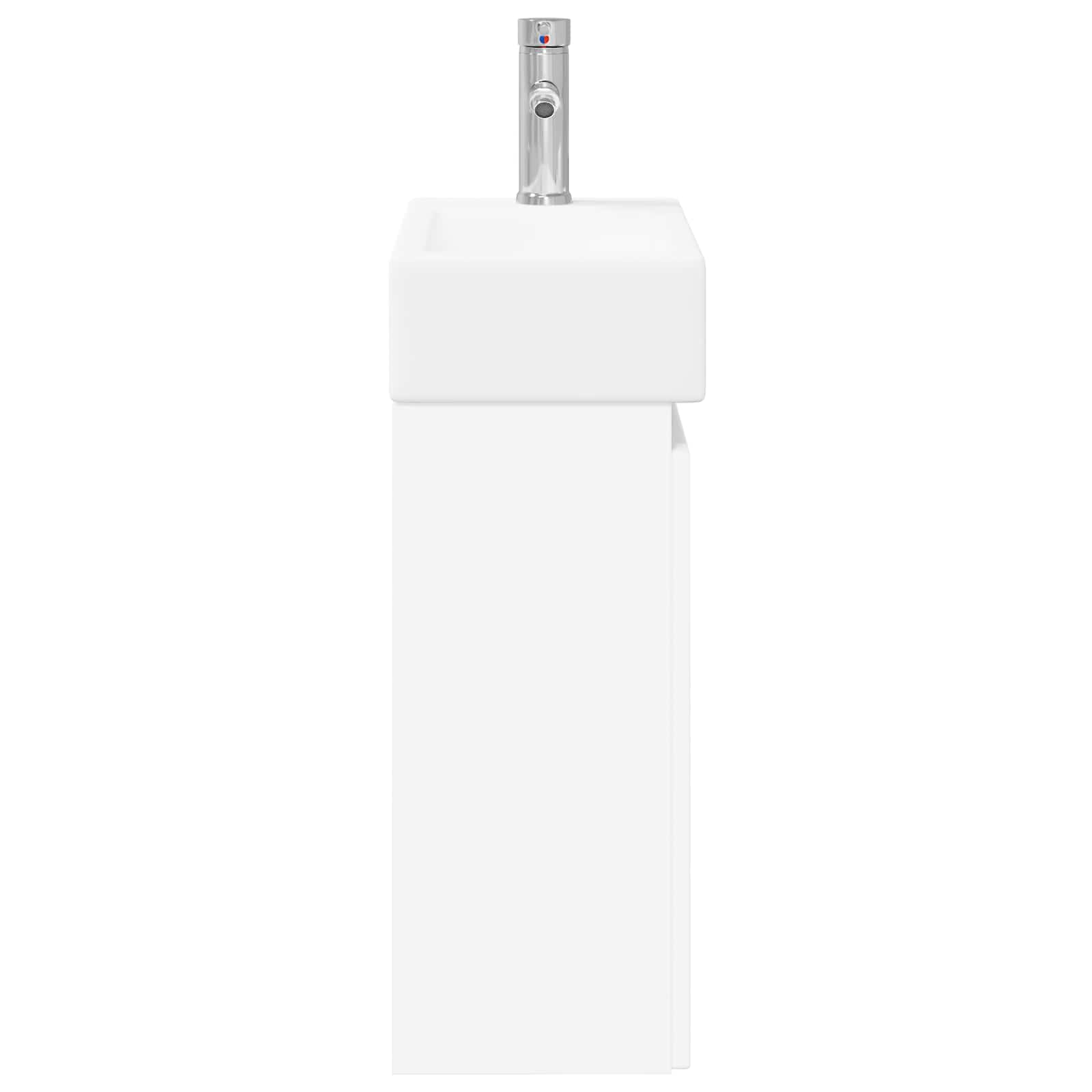 vidaXL Jednostka toaletowa z kranem Biały 45,5 x 22,5 x 84 cm