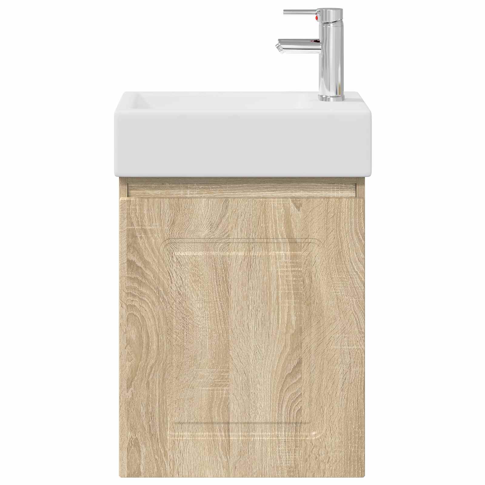 vidaXL Jednostka toaletowa z kranem dąb Sonoma 45,5 x 22,5 x 84 cm