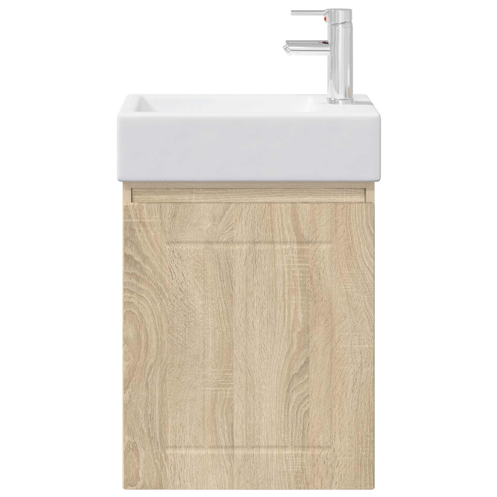 vidaXL Jednostka toaletowa z kranem dąb Sonoma 45,5 x 25,5 x 84 cm
