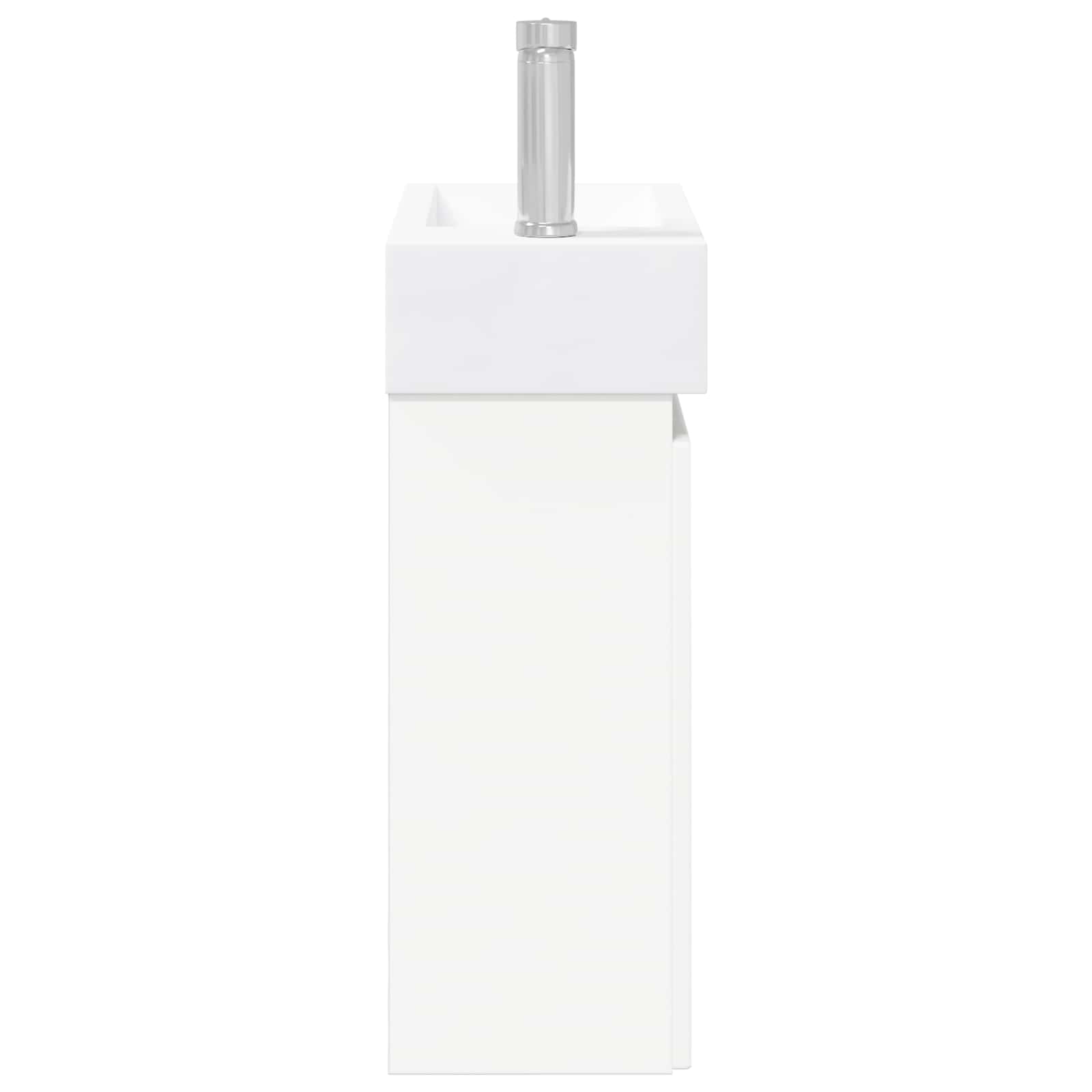 vidaXL Jednostka toaletowa z kranem Biały 45,5 x 22,5 x 84 cm