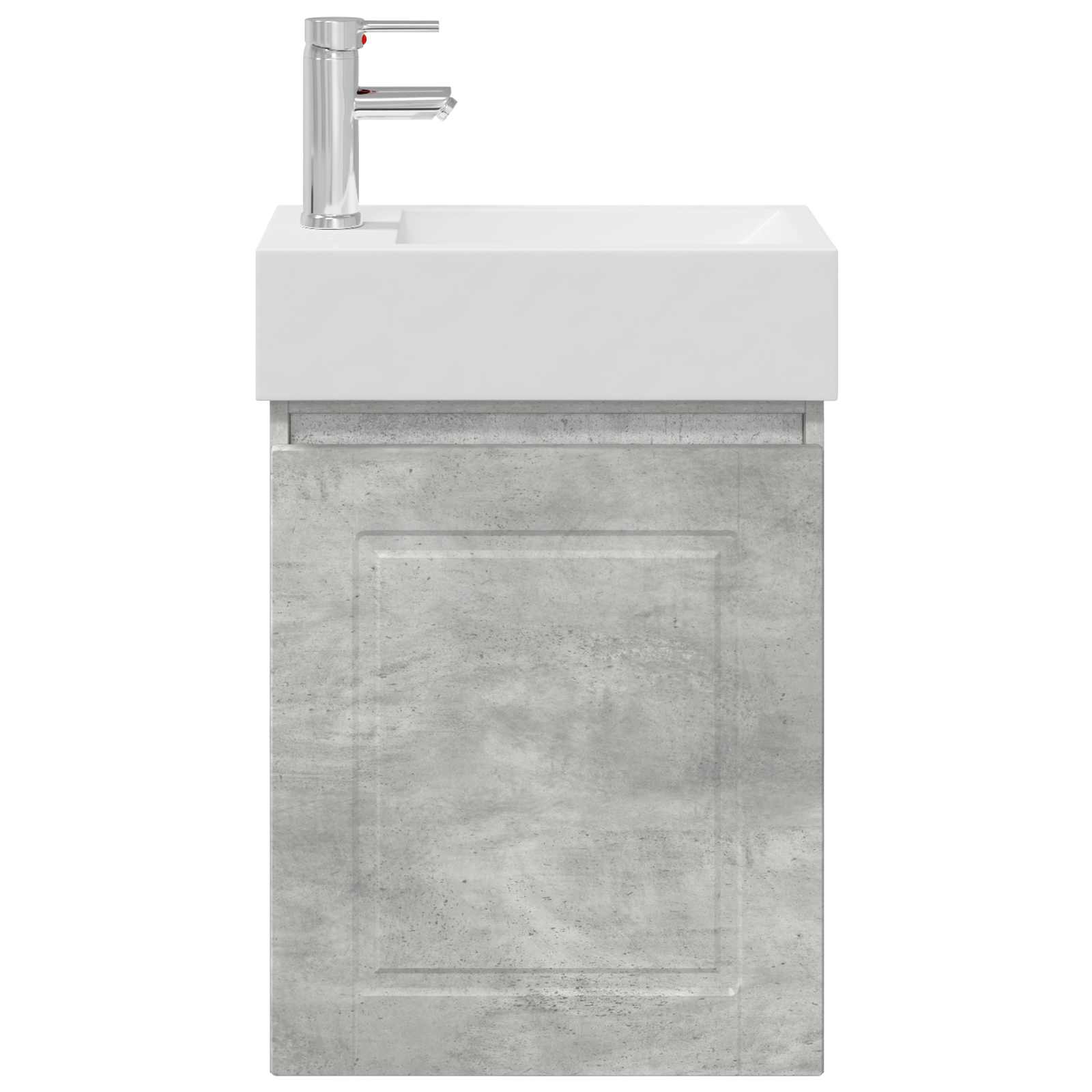 vidaXL Jednostka toaletowa z kranem Betonowy szary 45,5 x 22,5 x 84 cm