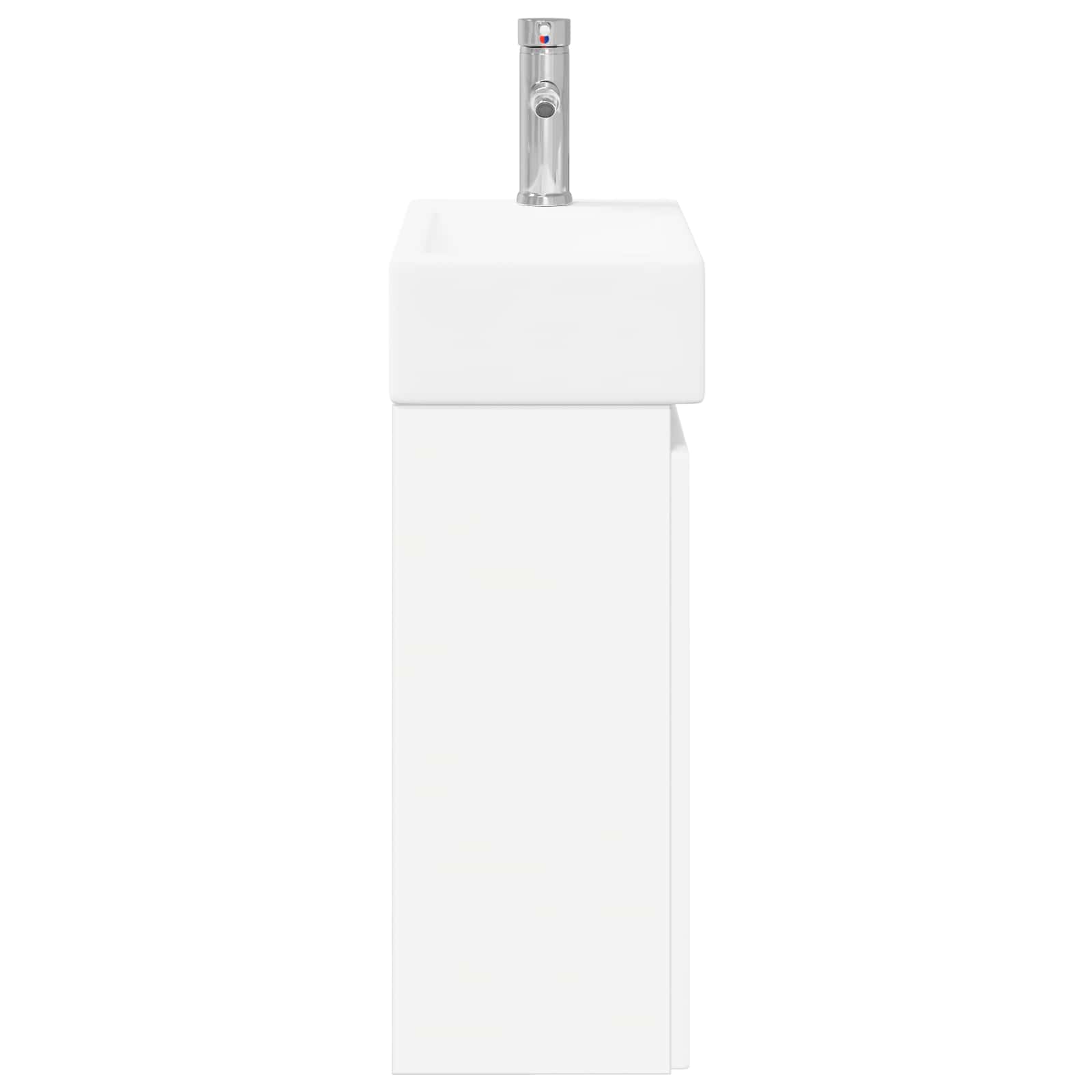 vidaXL Jednostka toaletowa z kranem Biały 45,5 x 22,5 x 84 cm