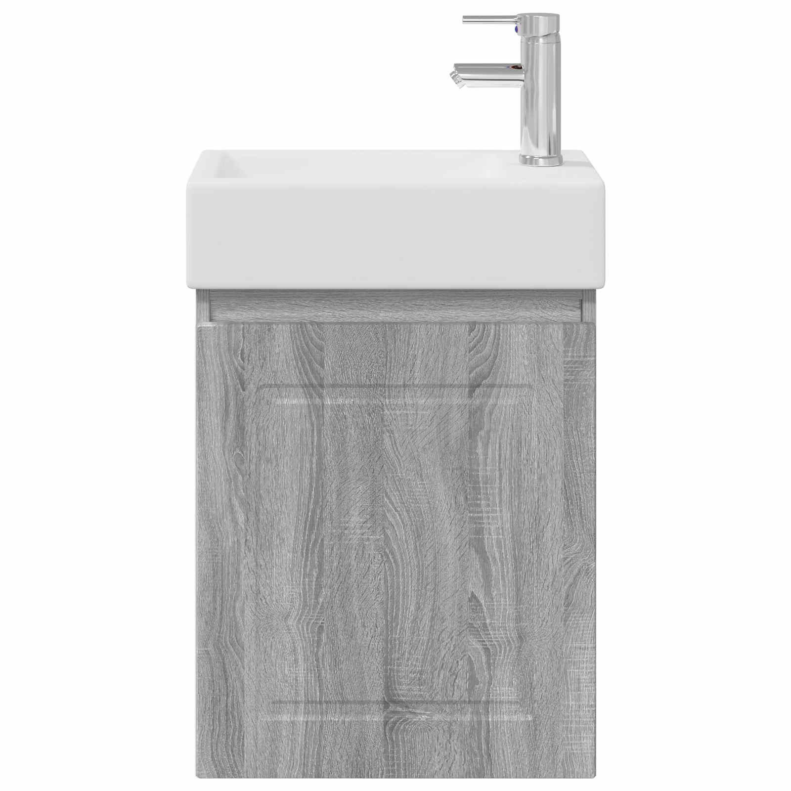 vidaXL Jednostka toaletowa z kranem Szary Sonoma 45,5 x 22,5 x 84 cm