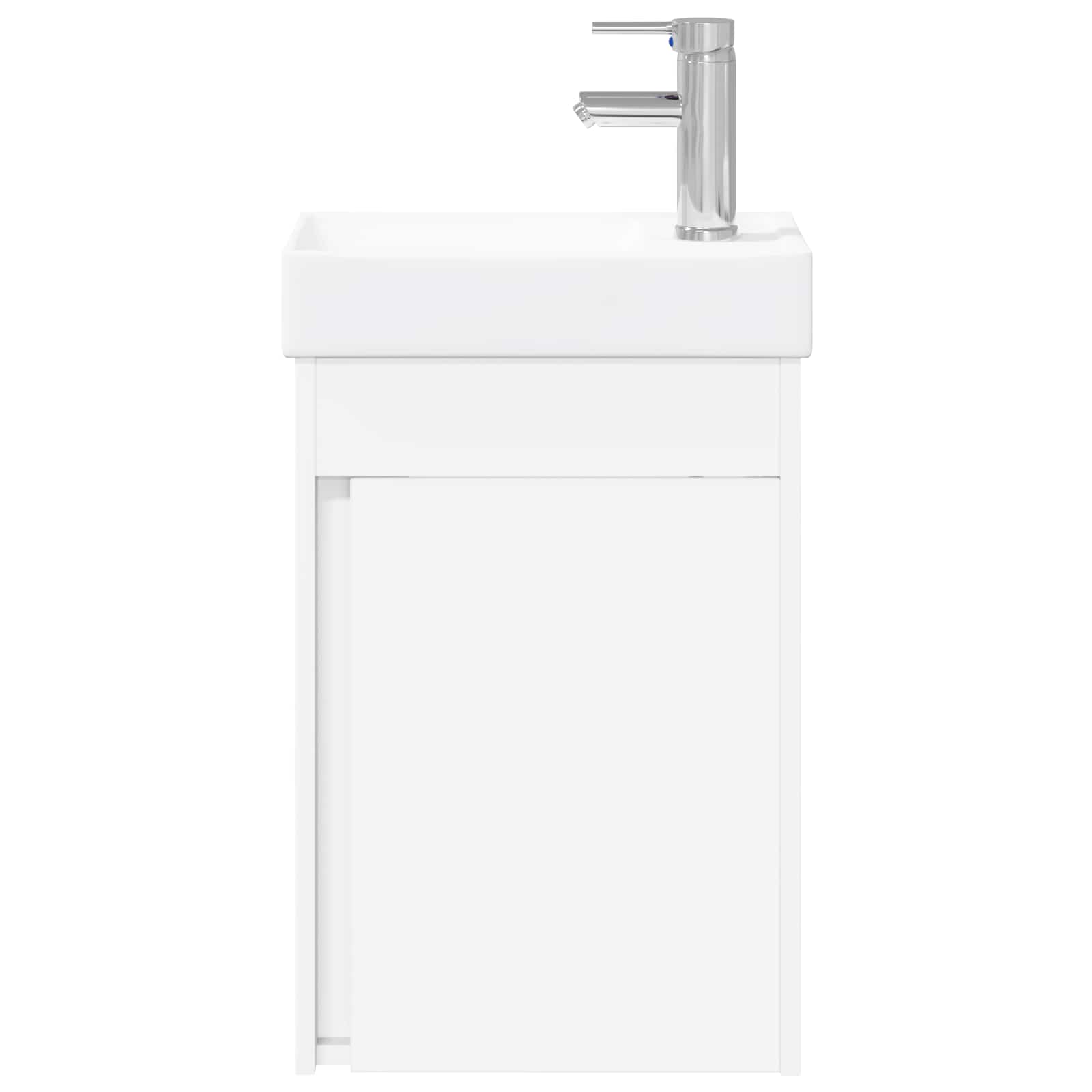 vidaXL Jednostka toaletowa z kranem Biały 40,5 x 22,5 x 62 cm