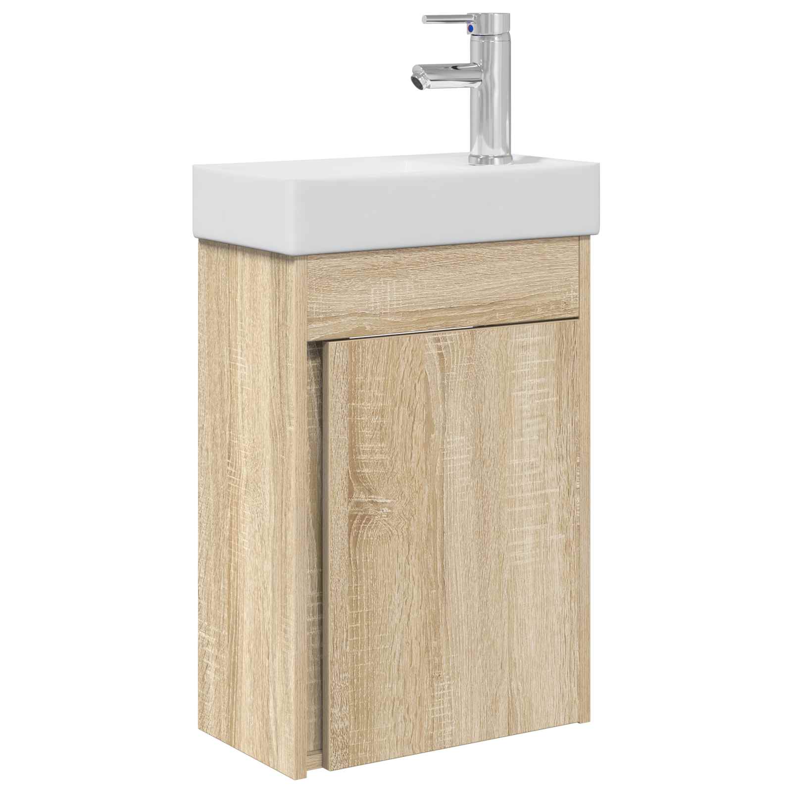 vidaXL Jednostka toaletowa z kranem dąb Sonoma 40,5 x 22,5 x 62 cm