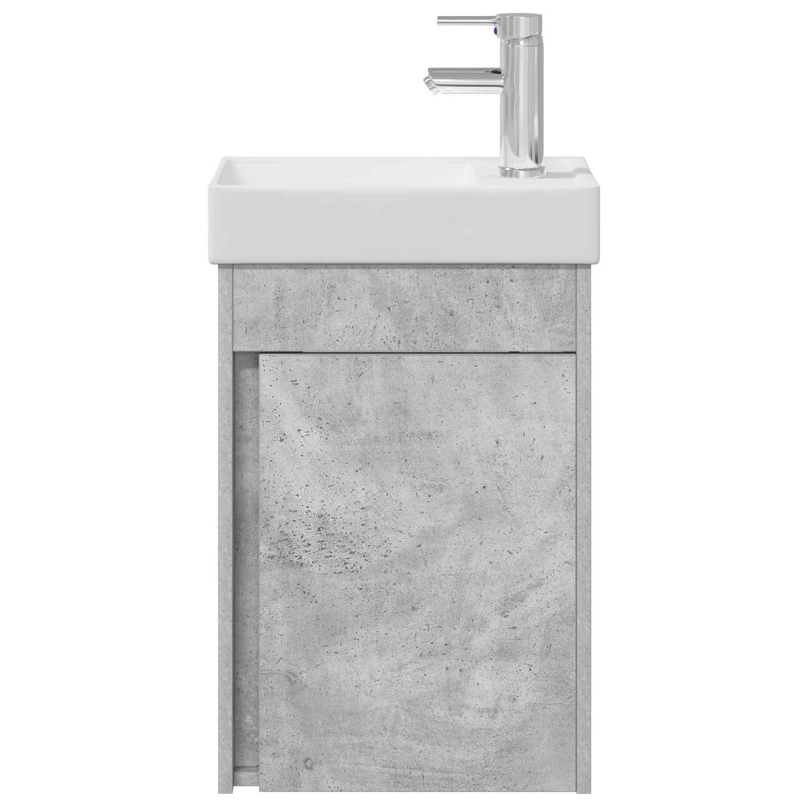 vidaXL Jednostka toaletowa z kranem Betonowy szary 40,5 x 22,5 x 62 cm