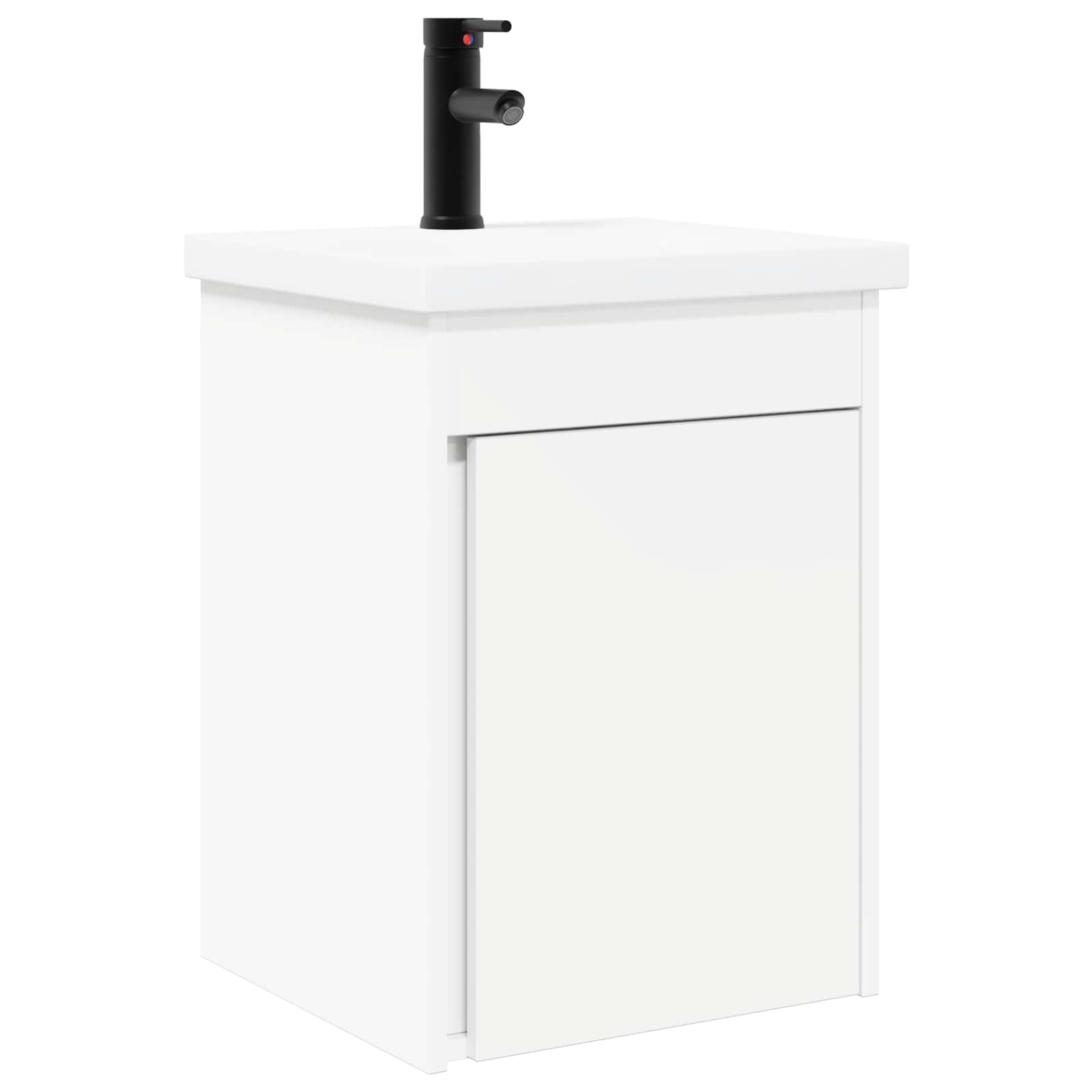 vidaXL Jednostka toaletowa z kranem Biały 42 x 40 x 74,5 cm