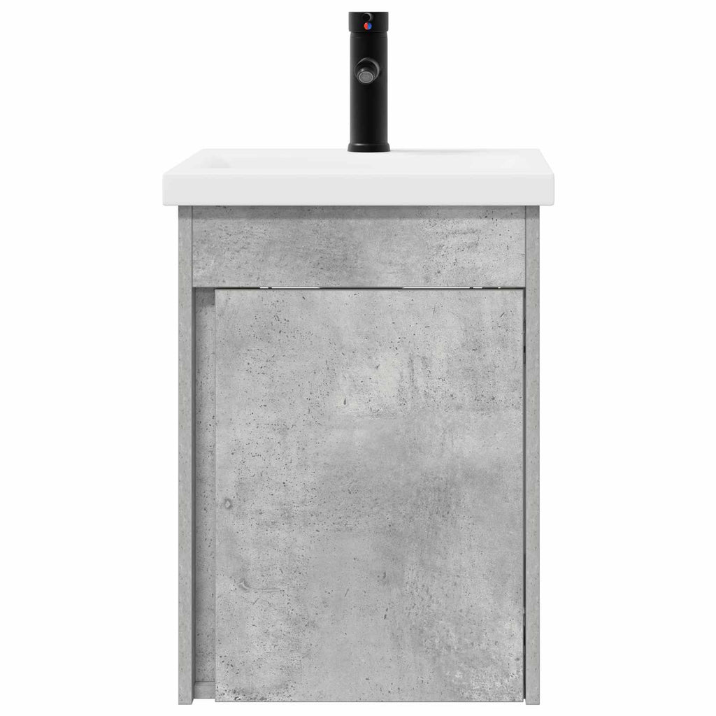 vidaXL Jednostka toaletowa z kranem Betonowy szary 42 x 40 x 74,5 cm