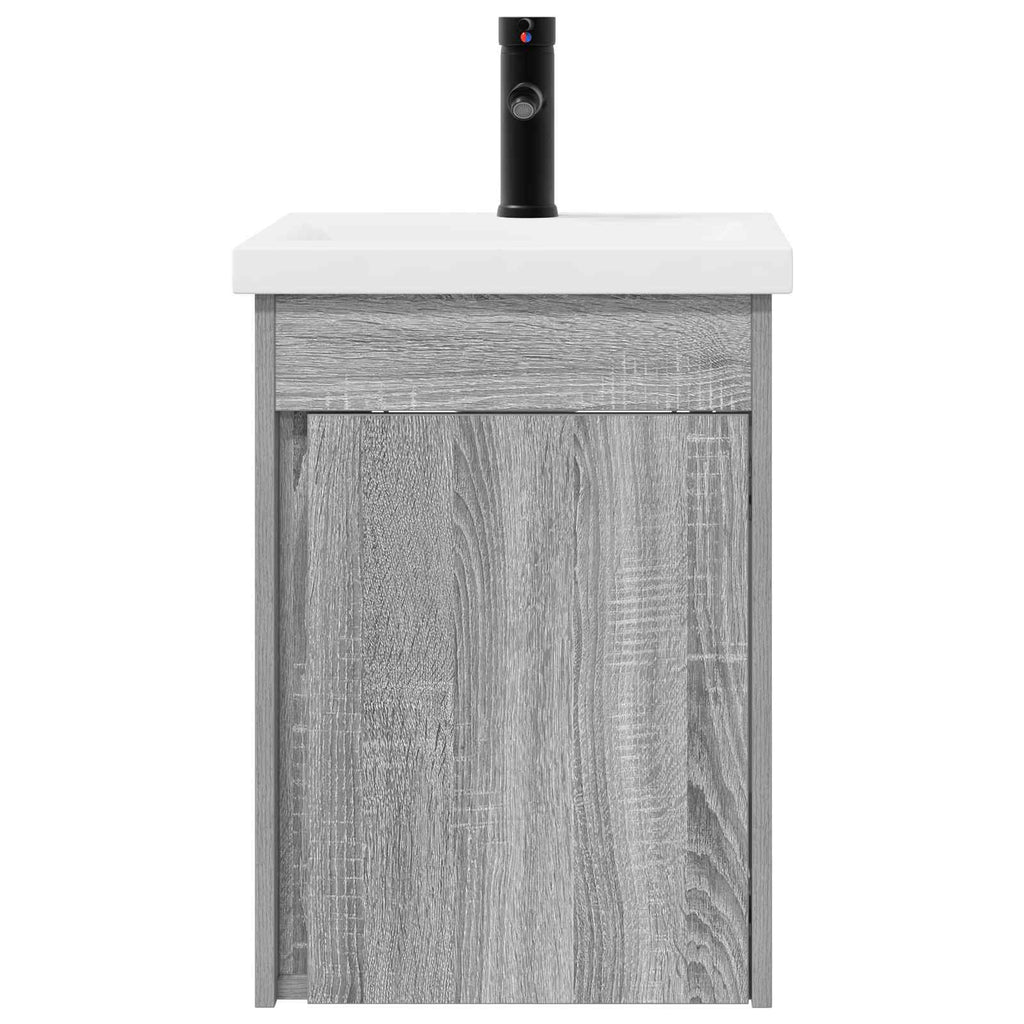 vidaXL Jednostka toaletowa z kranem Szary Sonoma 42 x 40 x 74,5 cm