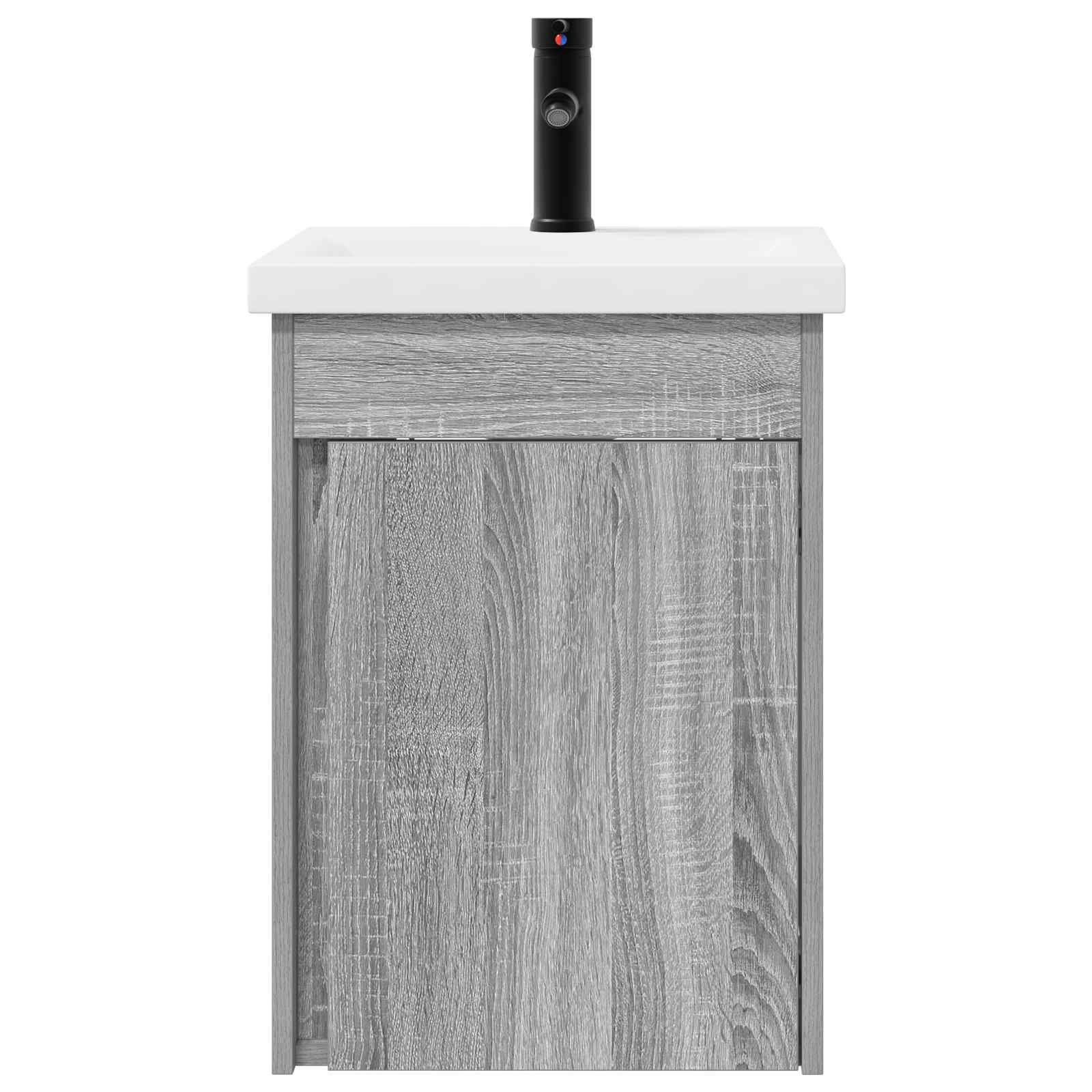 vidaXL Jednostka toaletowa z kranem Szary Sonoma 42 x 40 x 74,5 cm