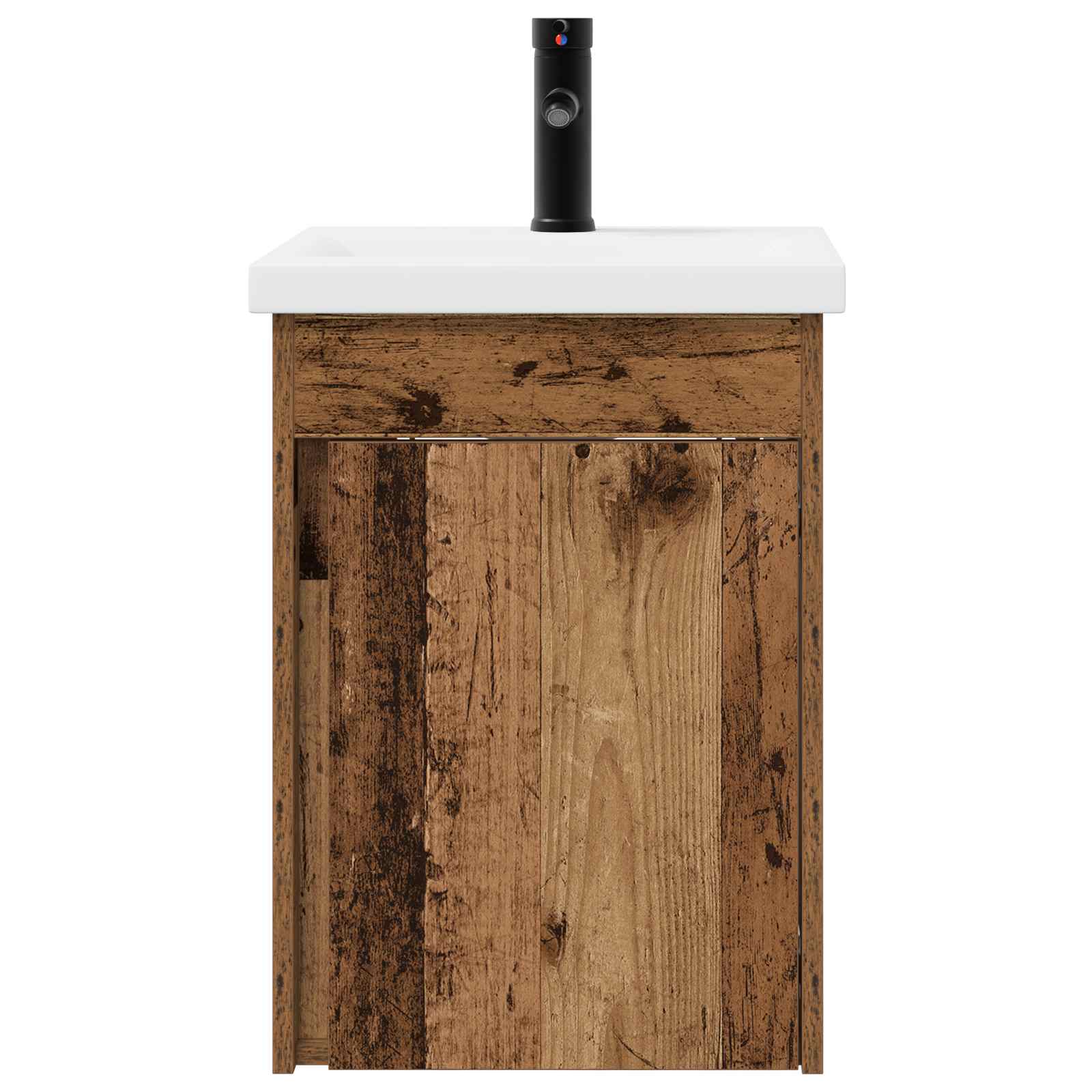 vidaXL Jednostka toaletowa z kranem Stare drewno 42 x 40 x 74,5 cm