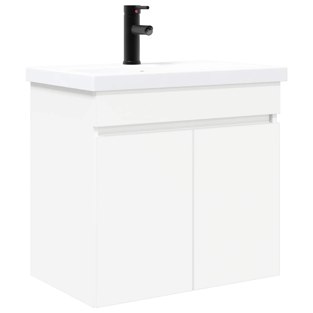vidaXL Jednostka toaletowa z kranem Biały 61 x 40 x 74,5 cm