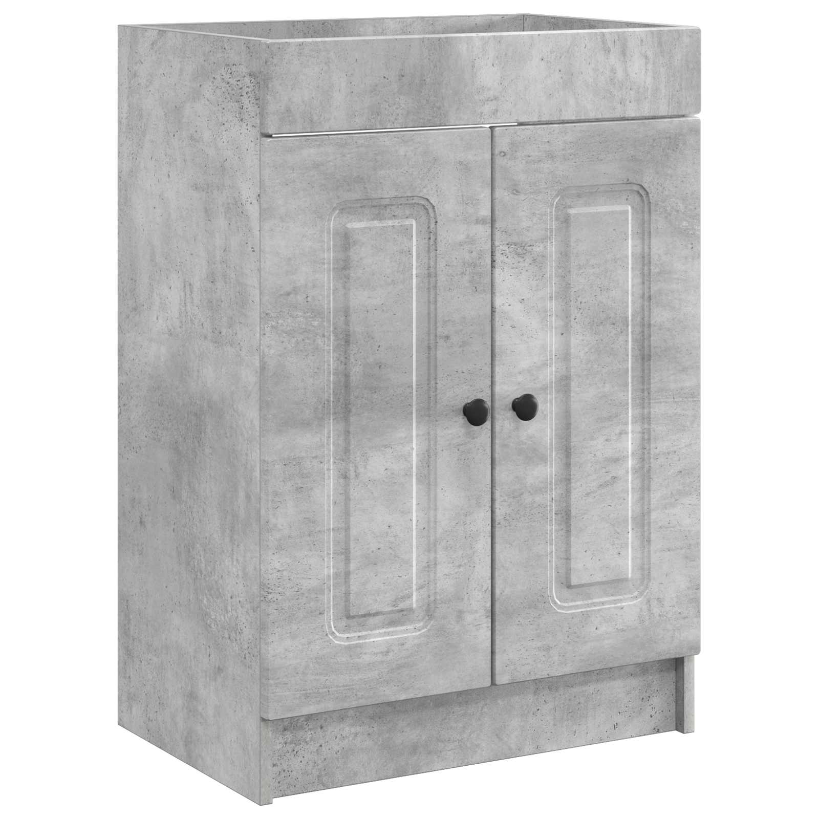 vidaXL Szafka łazienkowa pod umywalkę Betonowy szary 56 x 37,5 x 81 cm