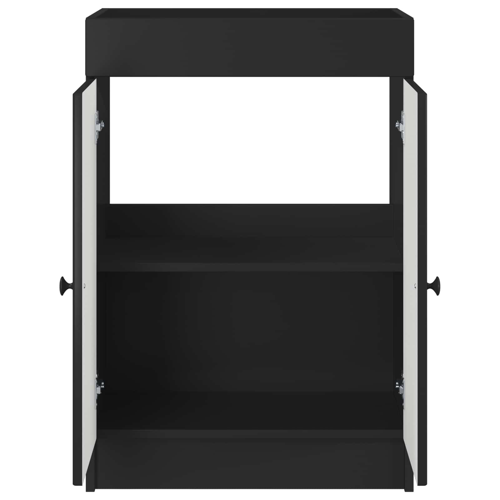 vidaXL Szafka łazienkowa pod umywalkę Czarny 78,5 x 37,5 x 81 cm