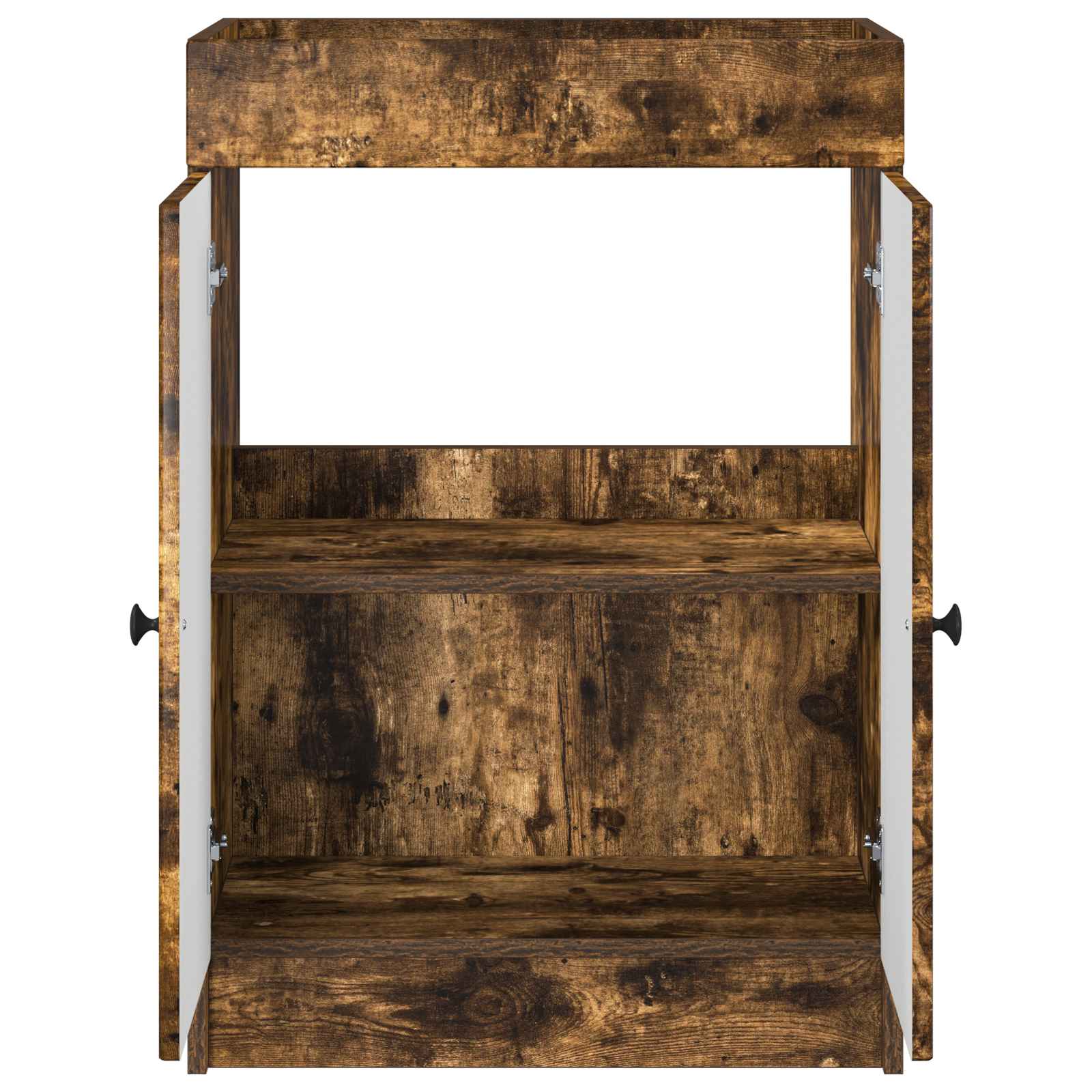 vidaXL Szafka łazienkowa pod umywalkę Dąb wędzony 78,5 x 37,5 x 81 cm