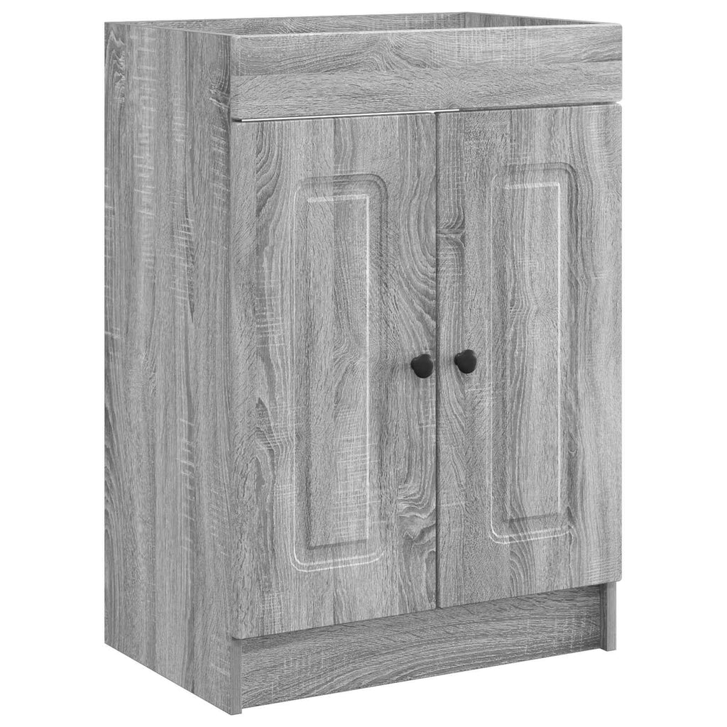 vidaXL Szafka łazienkowa pod umywalkę Szary Sonoma 78,5 x 37,5 x 81 cm