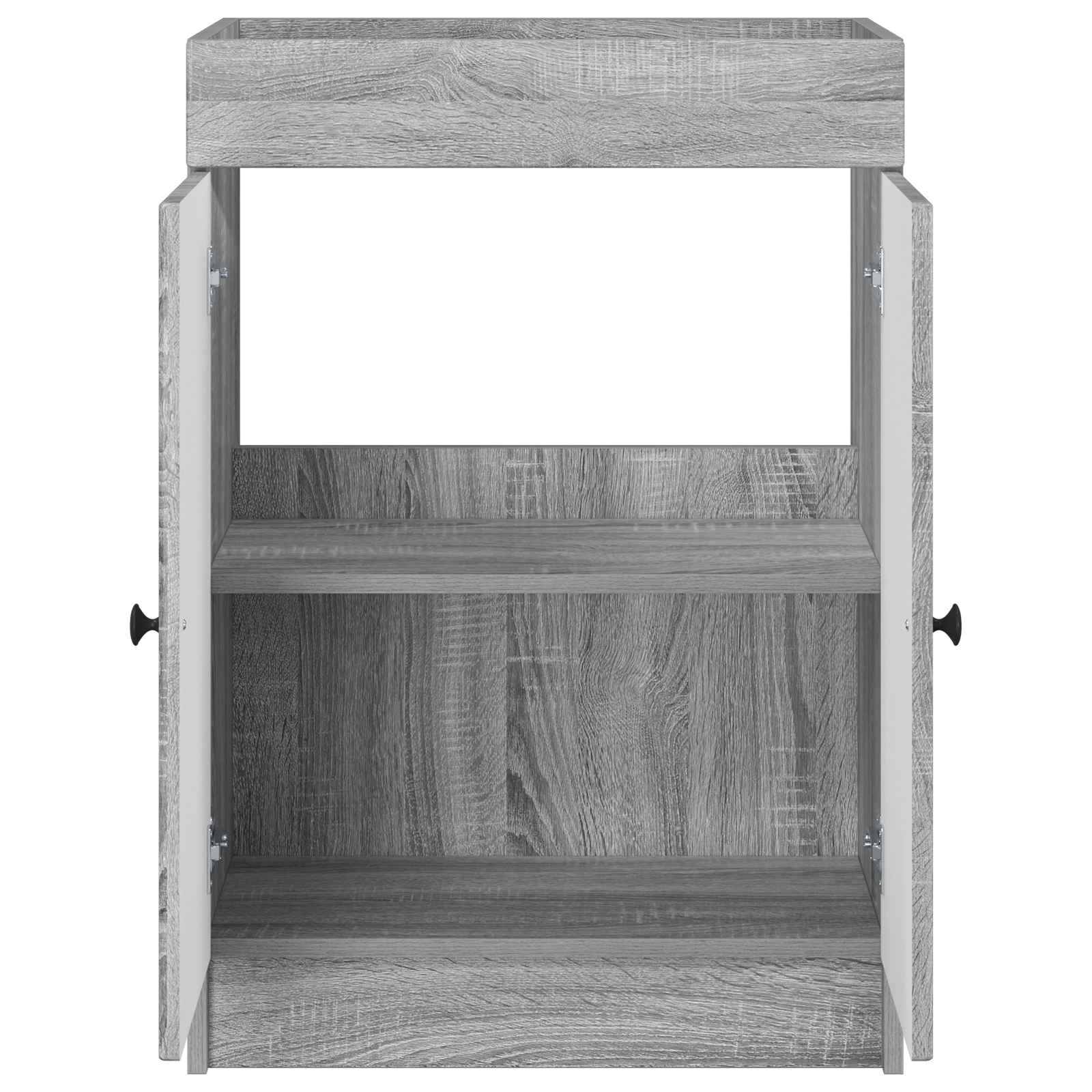 vidaXL Szafka łazienkowa pod umywalkę Szary Sonoma 78,5 x 37,5 x 81 cm
