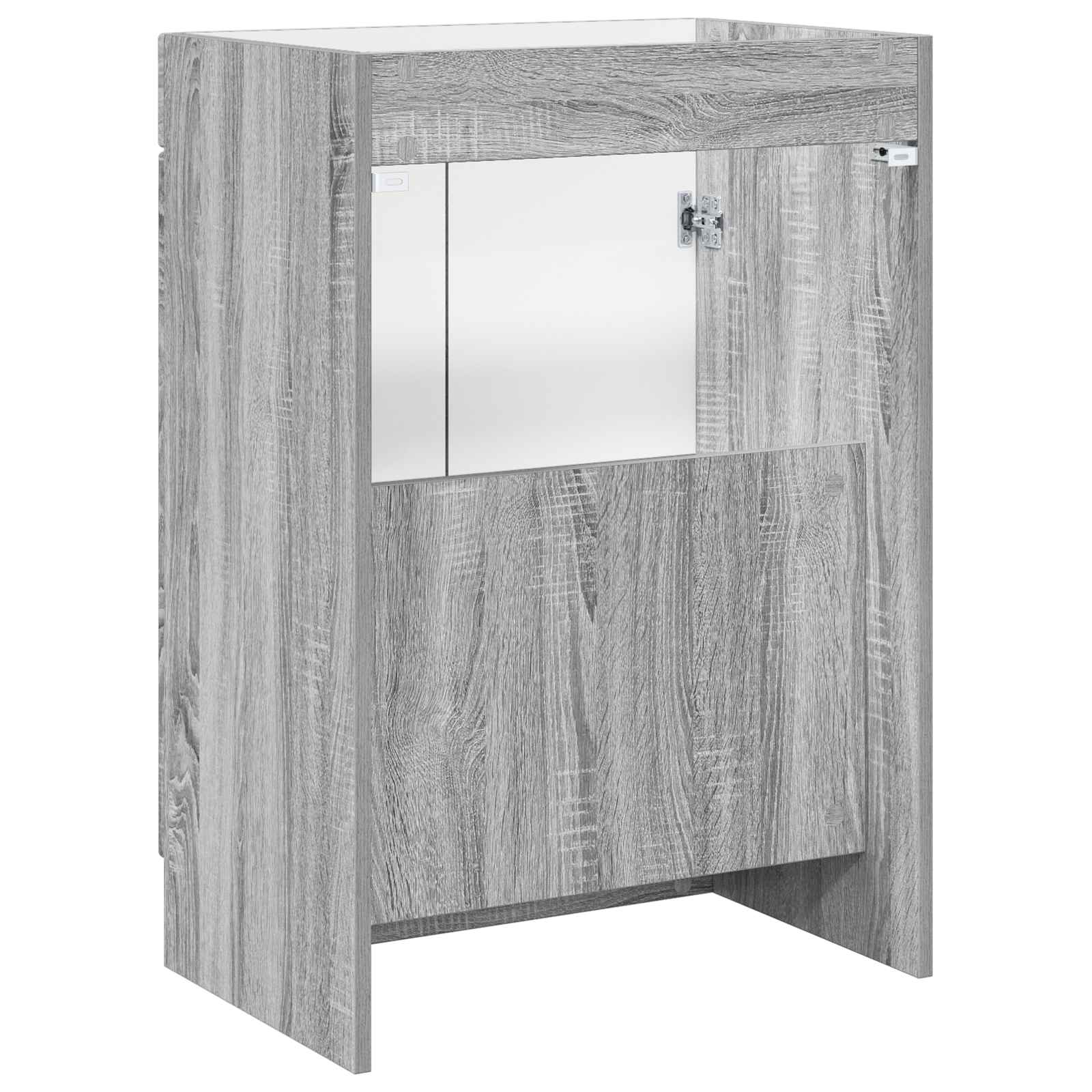 vidaXL Szafka łazienkowa pod umywalkę Szary Sonoma 78,5 x 37,5 x 81 cm