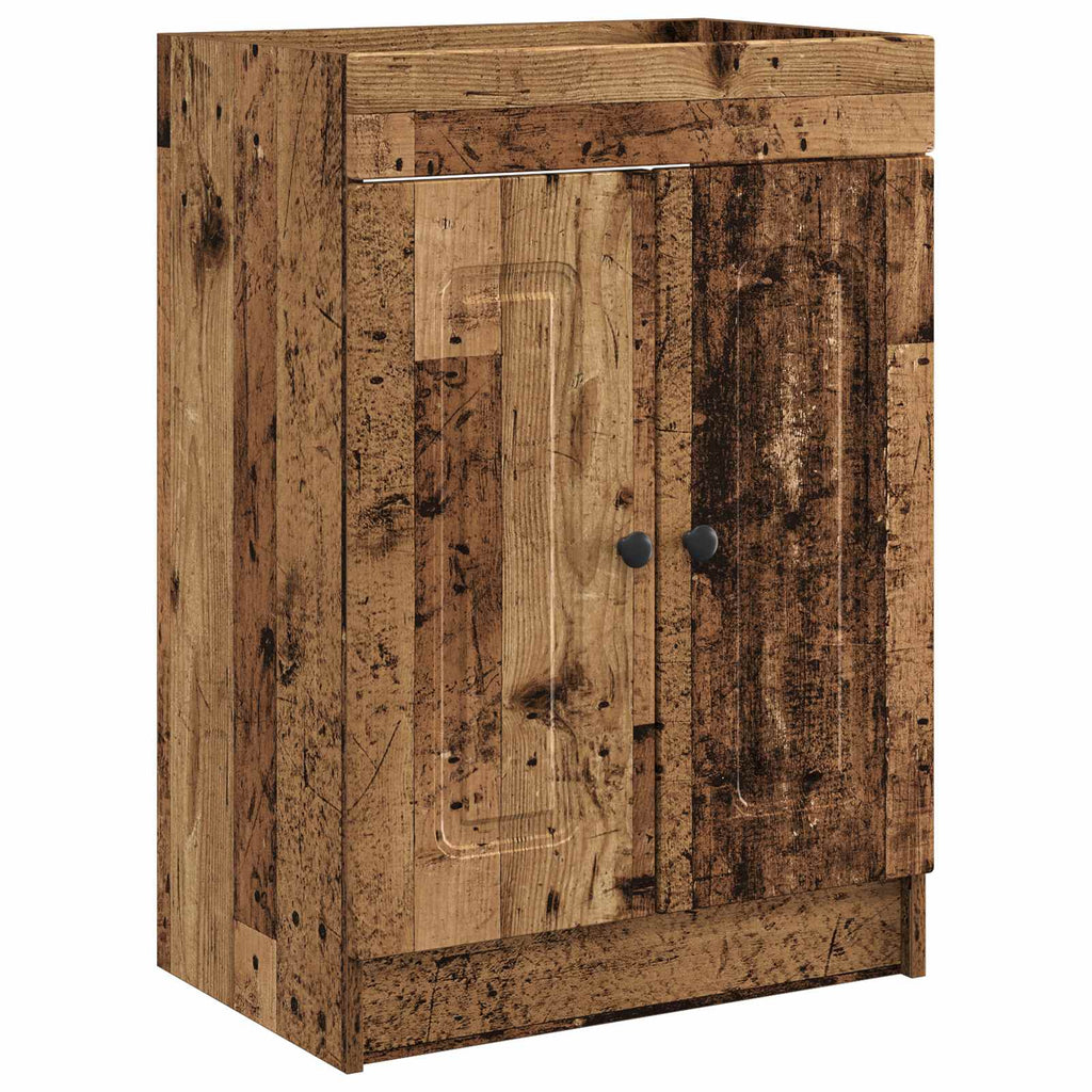 vidaXL Szafka łazienkowa pod umywalkę Stare drewno 78,5 x 37,5 x 81 cm