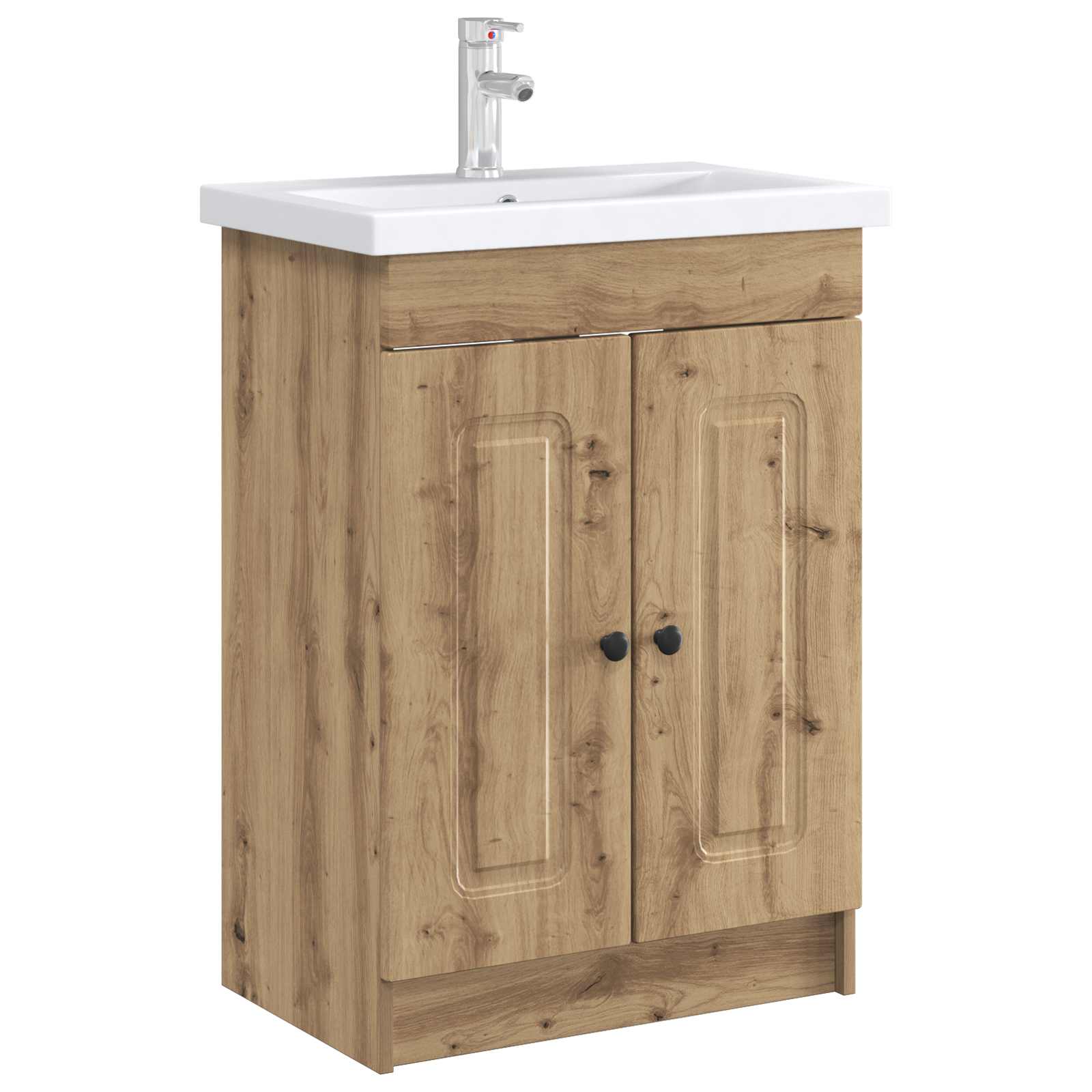 vidaXL Szafka łazienkowa pod umywalkę Dąb artisan 78,5 x 37,5 x 81 cm