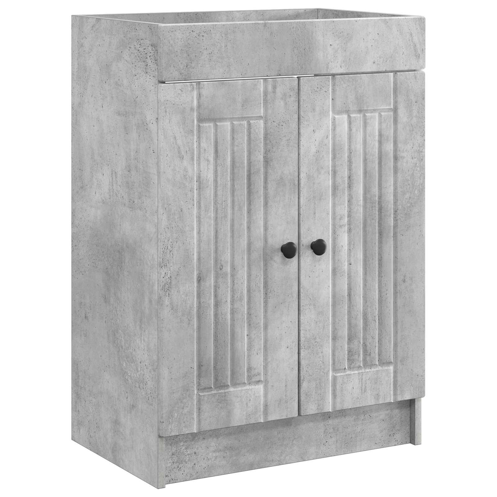 vidaXL Szafka łazienkowa pod umywalkę Betonowy szary 56 x 37,5 x 81 cm