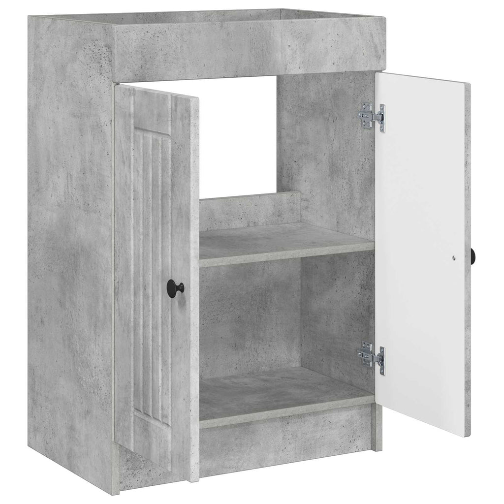 vidaXL Szafka łazienkowa pod umywalkę Betonowy szary 56 x 37,5 x 81 cm