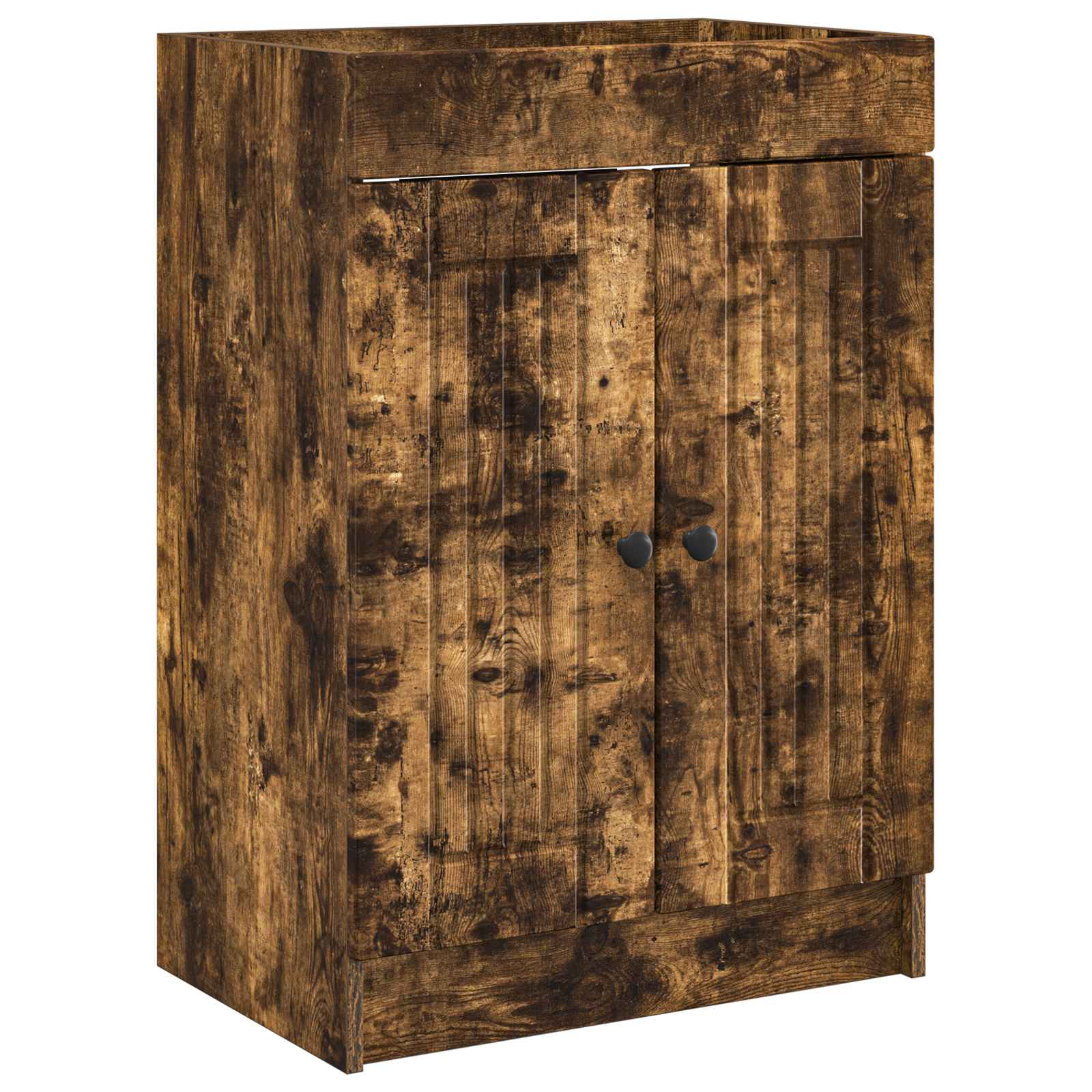 vidaXL Szafka łazienkowa pod umywalkę Dąb wędzony 78,5 x 37,5 x 81 cm