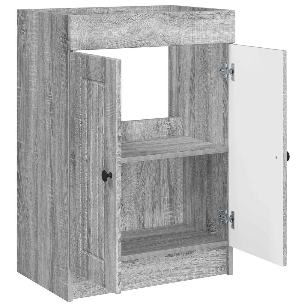 vidaXL Szafka łazienkowa pod umywalkę Szary Sonoma 78,5 x 37,5 x 81 cm