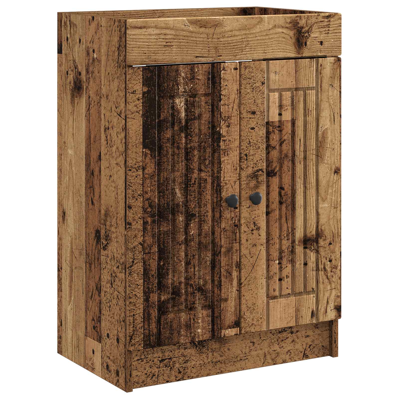 vidaXL Szafka łazienkowa pod umywalkę Stare drewno 78,5 x 37,5 x 81 cm