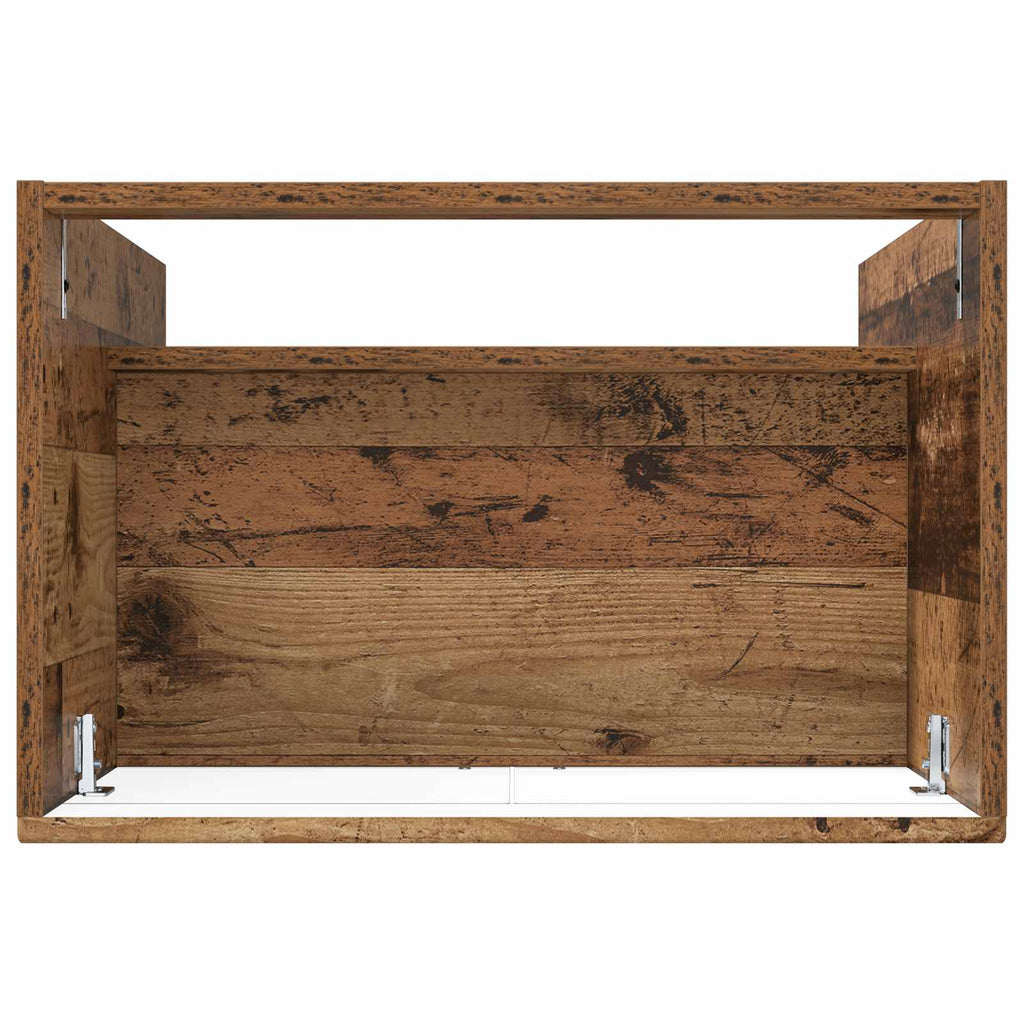 vidaXL Szafka łazienkowa pod umywalkę Stare drewno 78,5 x 37,5 x 81 cm