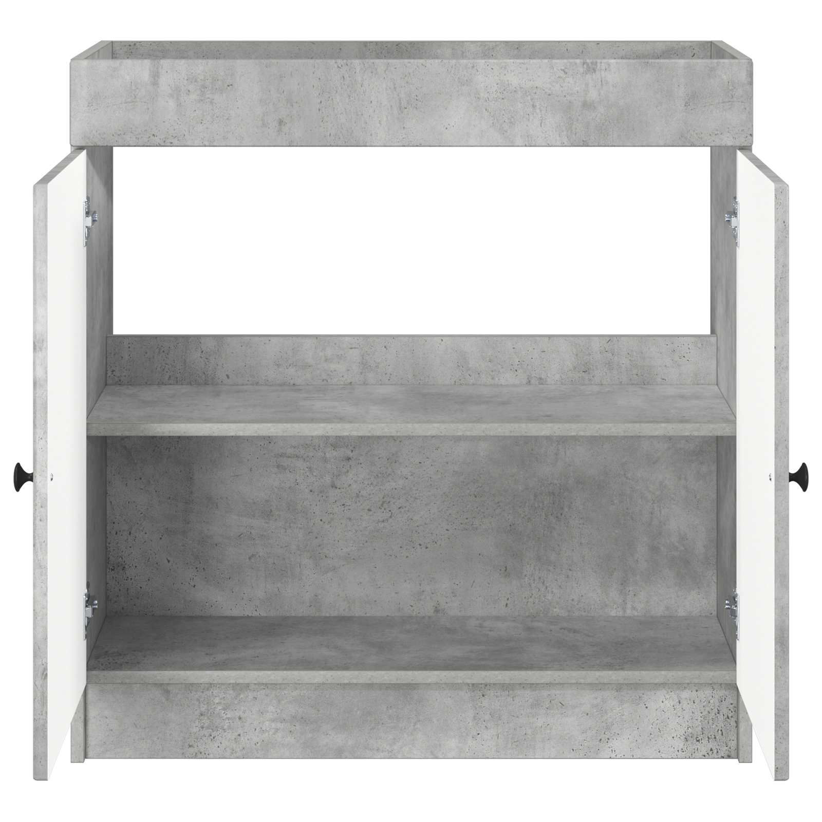 vidaXL Szafka łazienkowa pod umywalkę Betonowy szary 56 x 37,5 x 81 cm