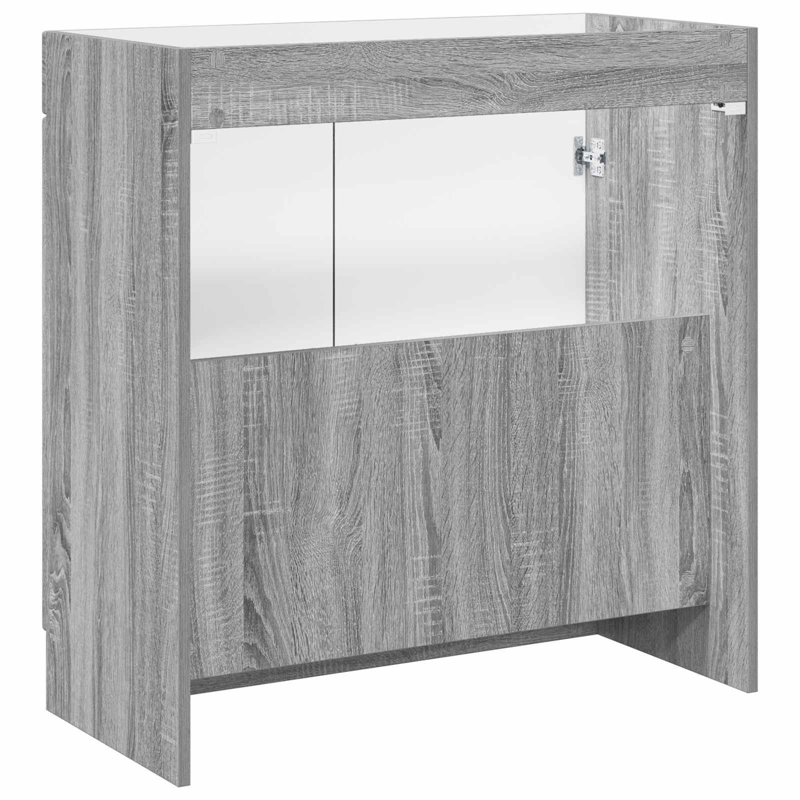 vidaXL Szafka łazienkowa pod umywalkę Szary Sonoma 56 x 37,5 x 81 cm
