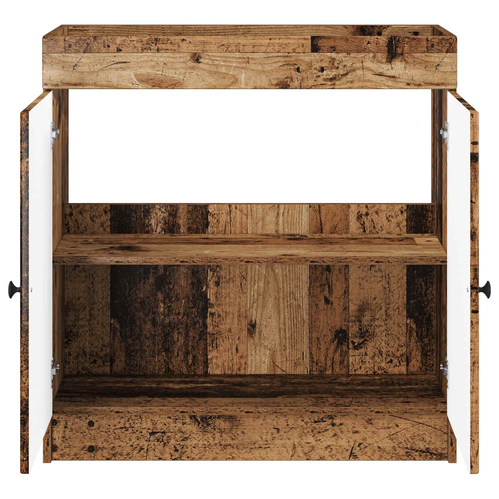 vidaXL Szafka łazienkowa pod umywalkę Stare drewno 56 x 37,5 x 81 cm