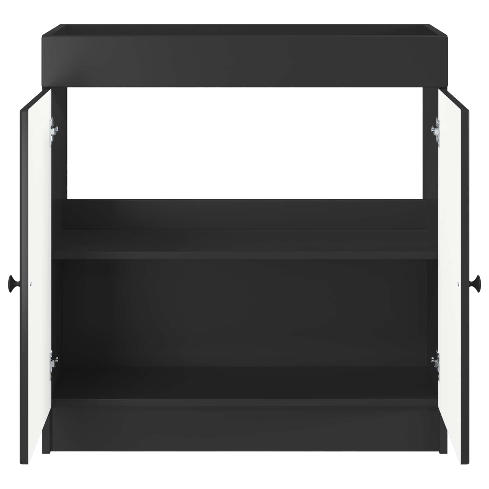 vidaXL Szafka łazienkowa pod umywalkę Czarny 78,5 x 37,5 x 81 cm