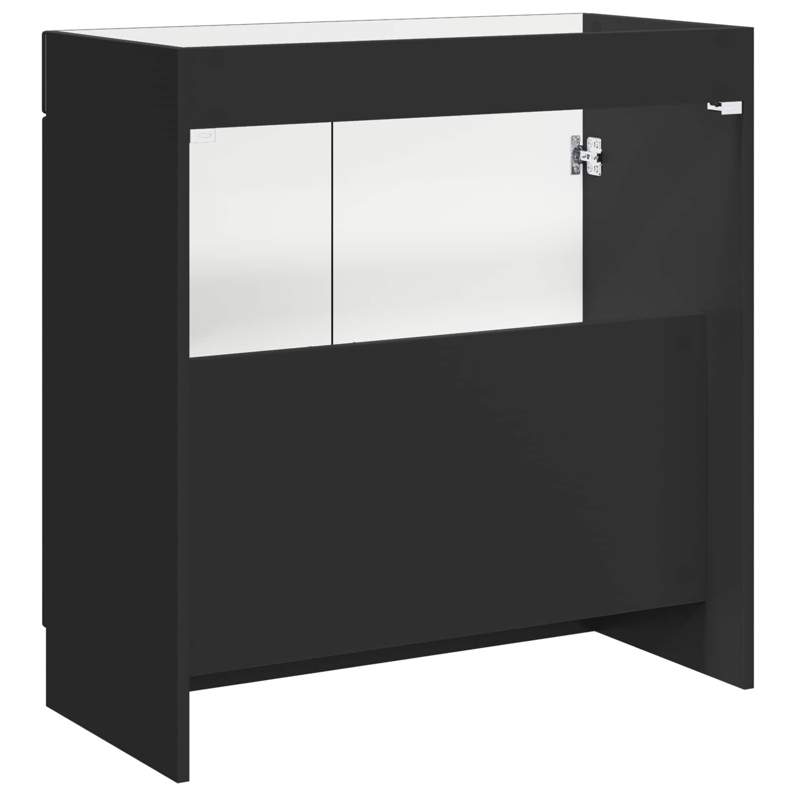 vidaXL Szafka łazienkowa pod umywalkę Czarny 78,5 x 37,5 x 81 cm