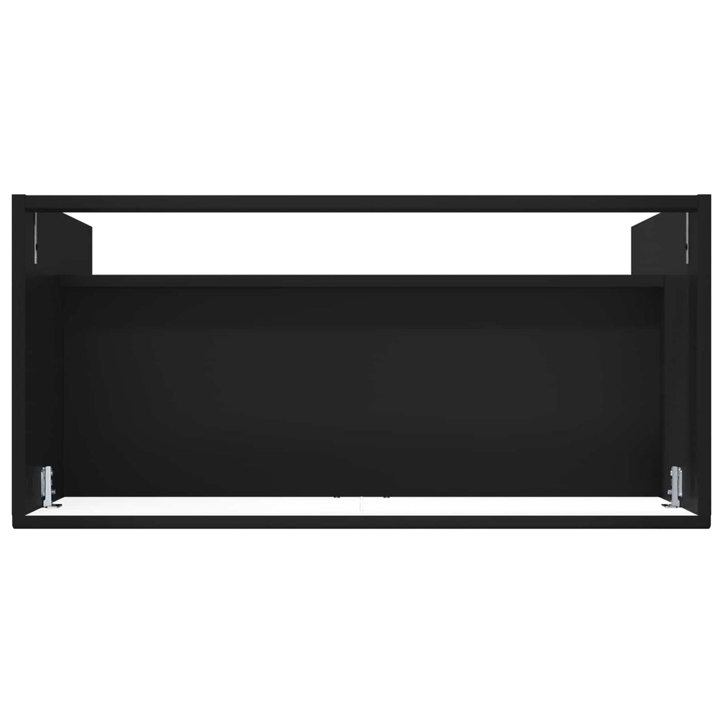 vidaXL Szafka łazienkowa pod umywalkę Czarny 78,5 x 37,5 x 81 cm