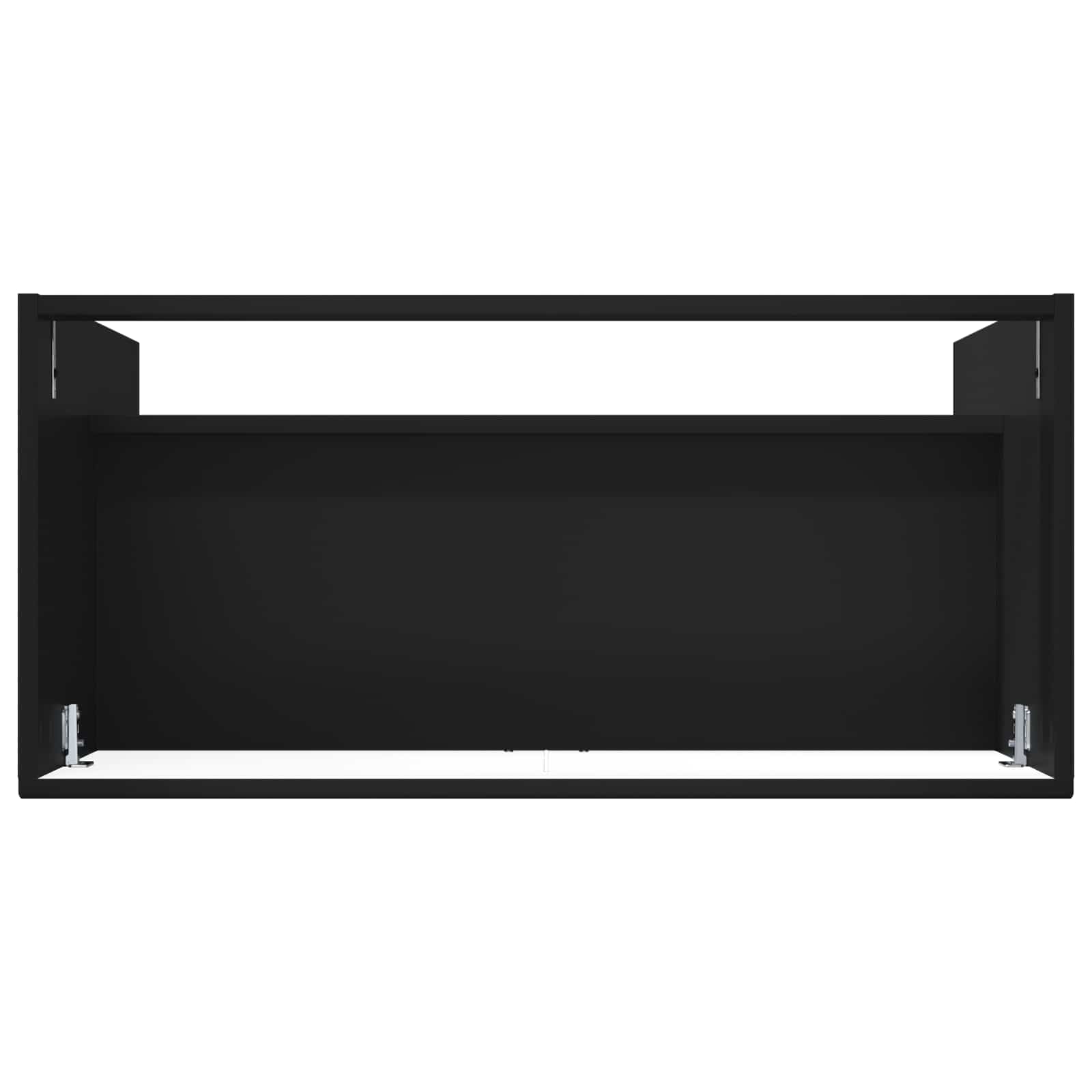 vidaXL Szafka łazienkowa pod umywalkę Czarny 78,5 x 37,5 x 81 cm