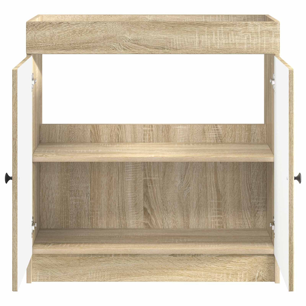 vidaXL Szafka łazienkowa pod umywalkę dąb Sonoma 78,5 x 37,5 x 81 cm