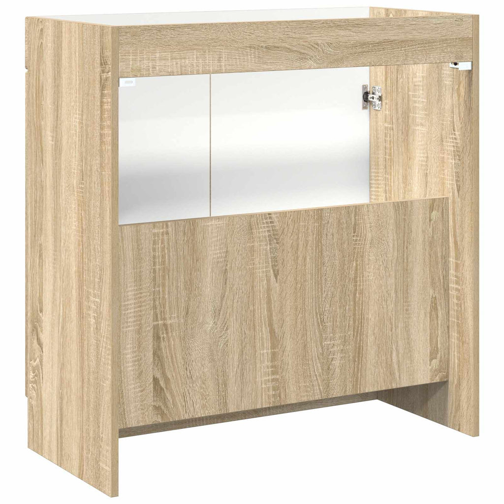 vidaXL Szafka łazienkowa pod umywalkę dąb Sonoma 78,5 x 37,5 x 81 cm