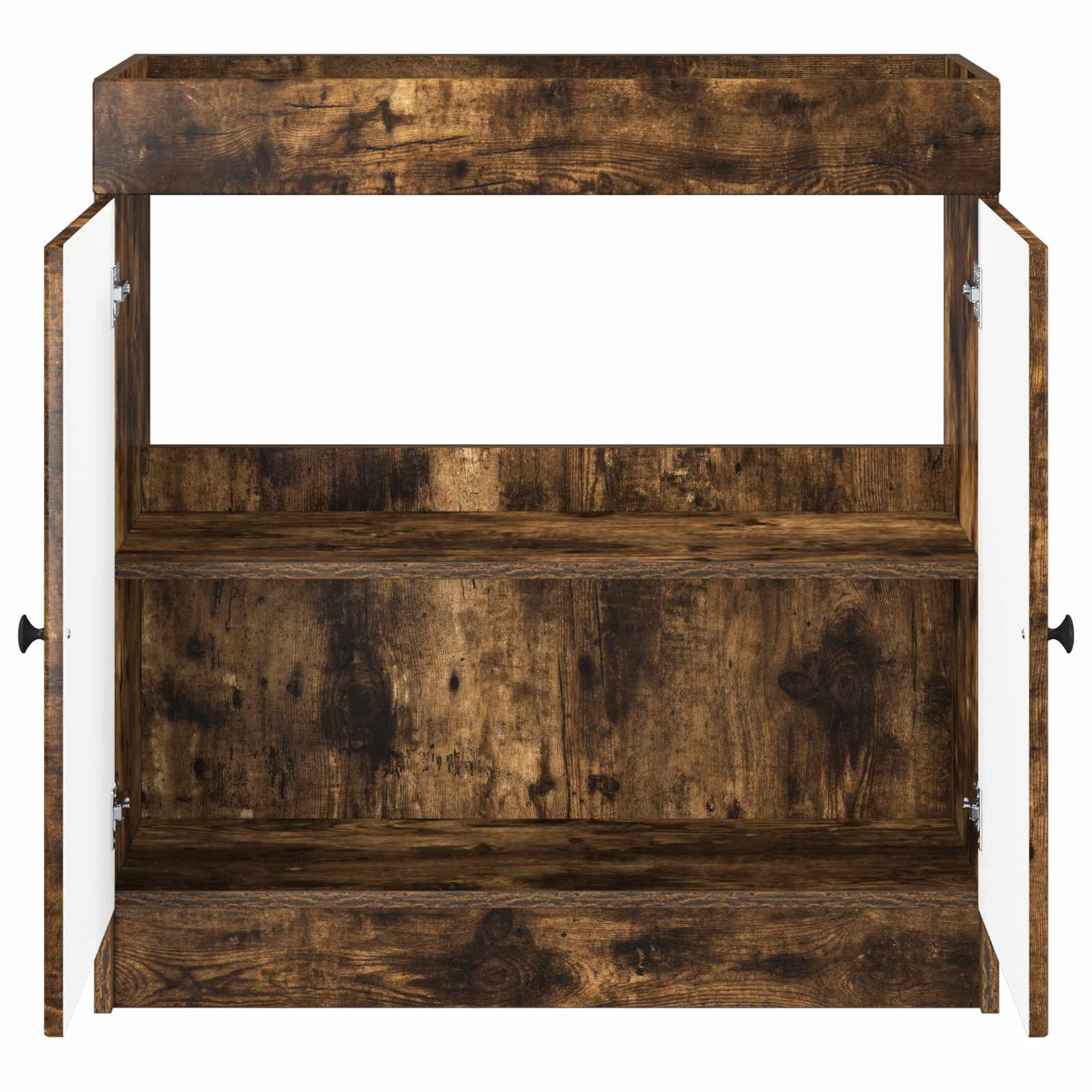 vidaXL Szafka łazienkowa pod umywalkę Dąb wędzony 78,5 x 37,5 x 81 cm