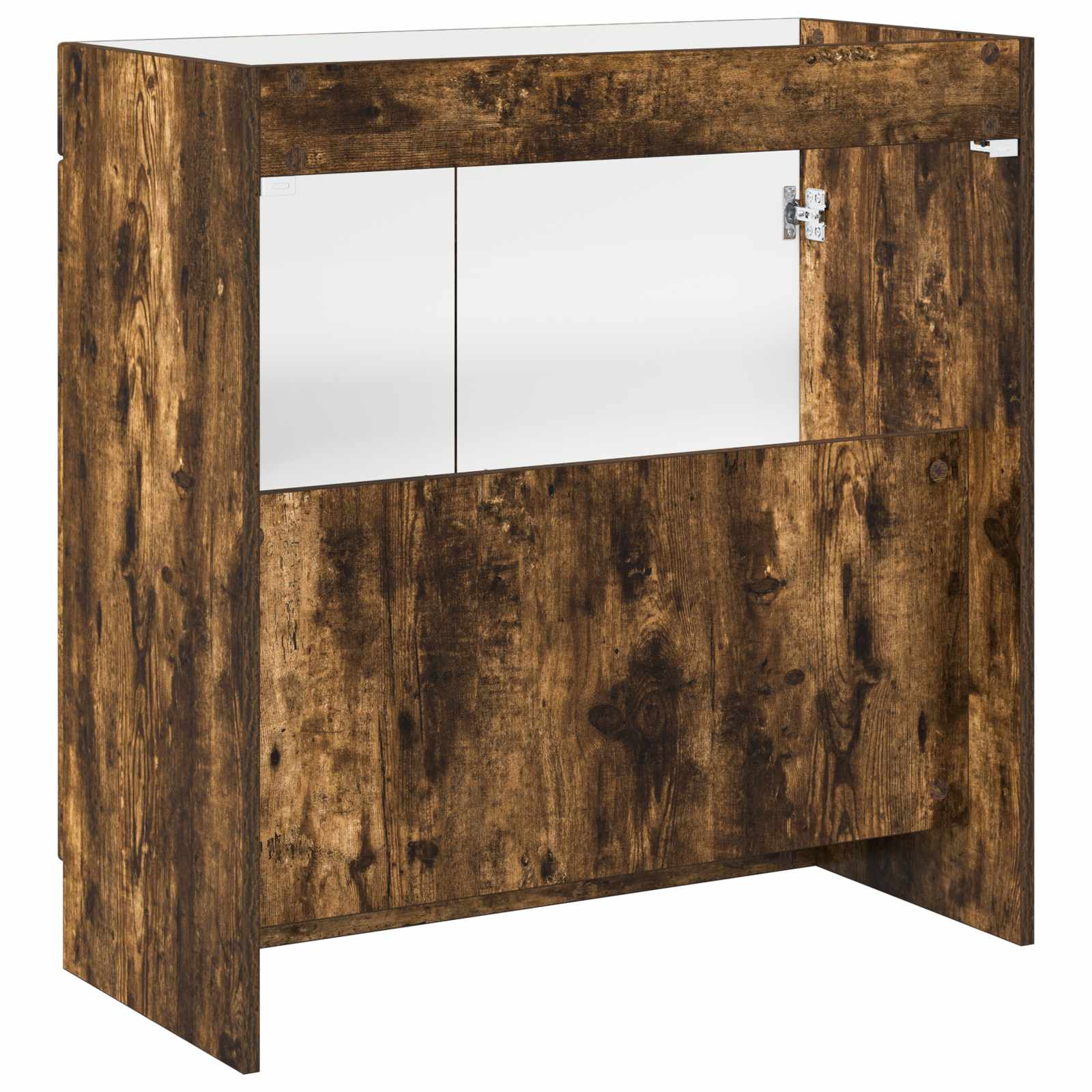 vidaXL Szafka łazienkowa pod umywalkę Dąb wędzony 78,5 x 37,5 x 81 cm