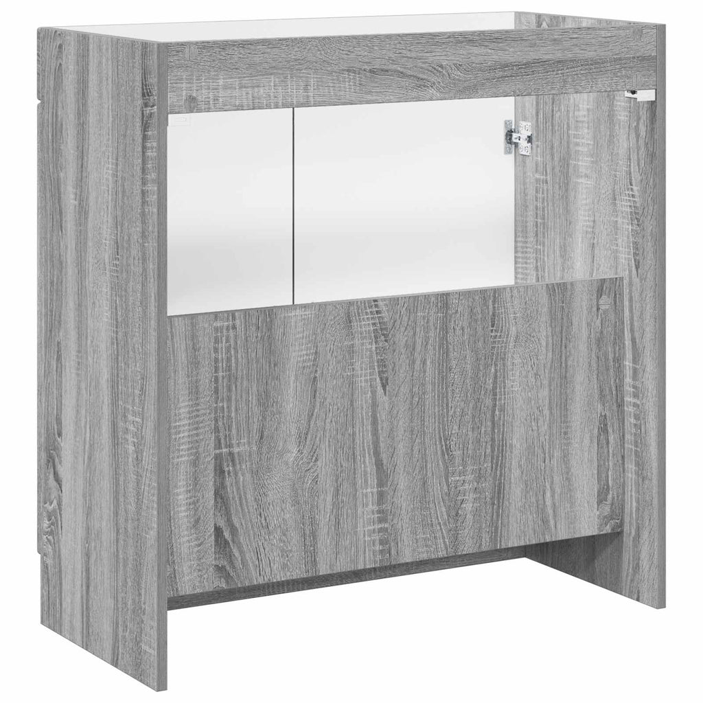 vidaXL Szafka łazienkowa pod umywalkę Szary Sonoma 78,5 x 37,5 x 81 cm